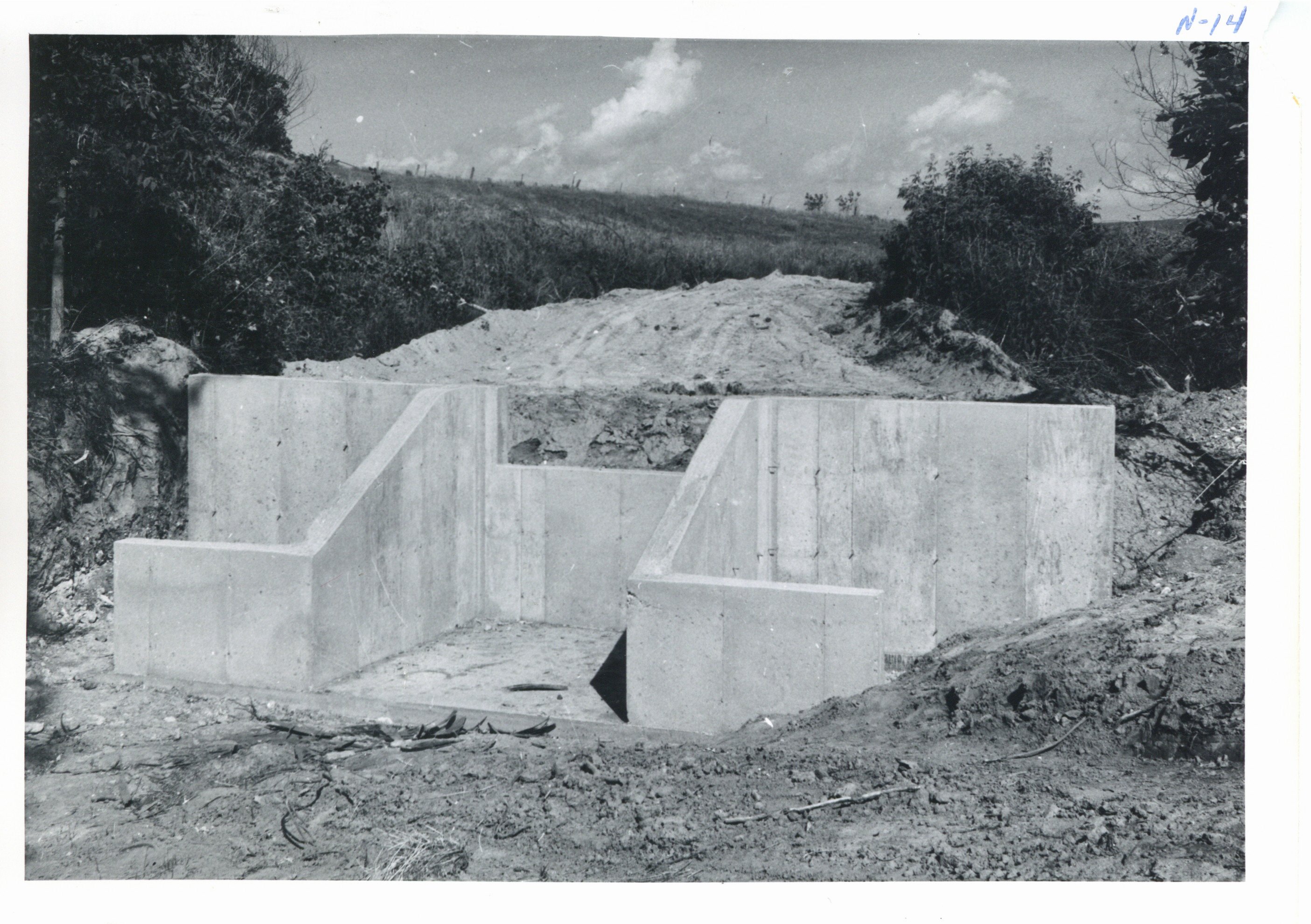 Vince Nemmers drop spillway structure, 1963
