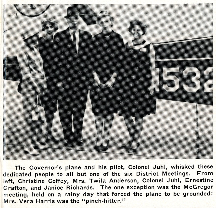 Iowa Library Association District Meeting Speakers and Plane Pilot