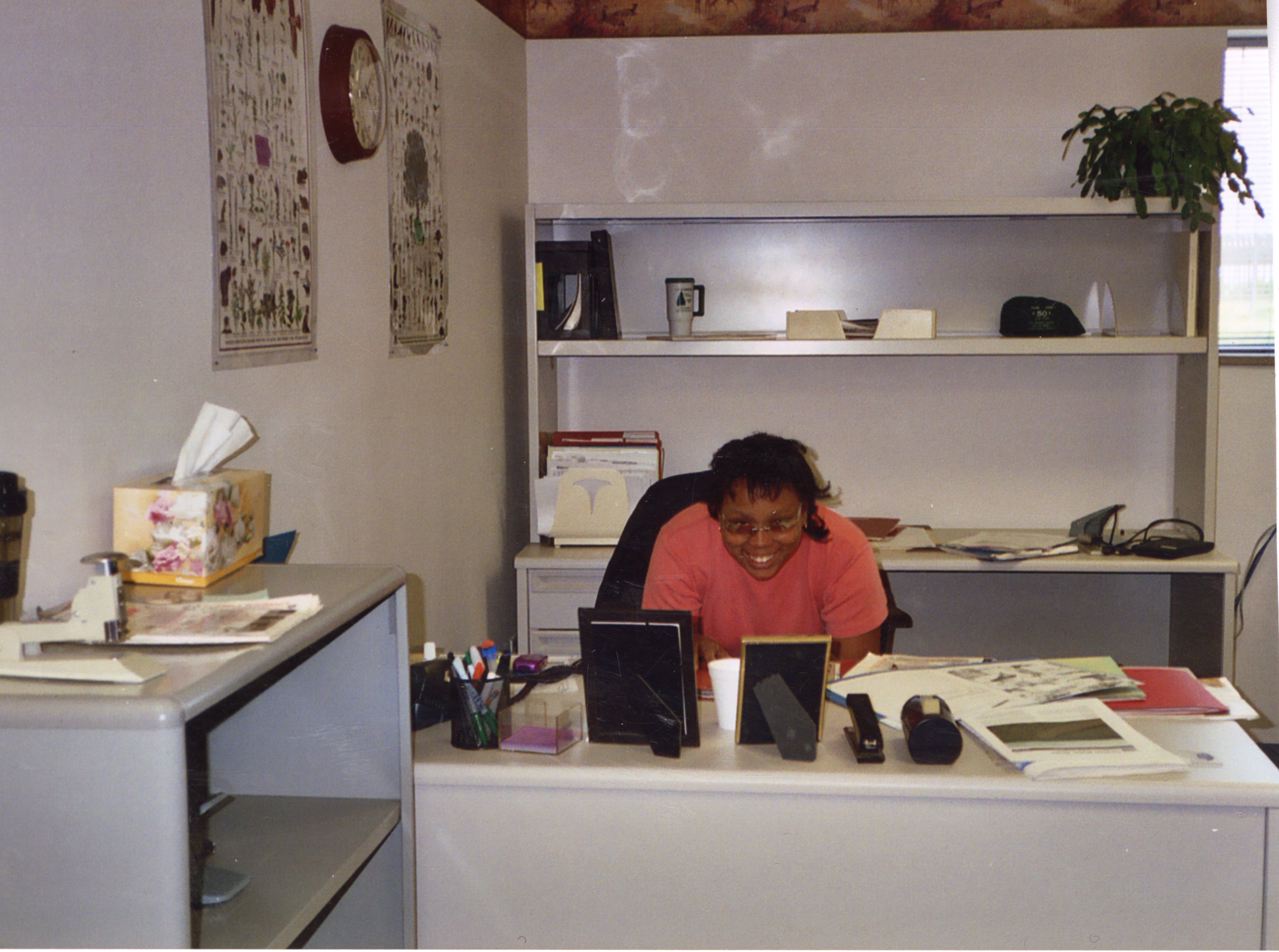 2003  Des Moines County Soil and Water District Employee Deedra Warner in office