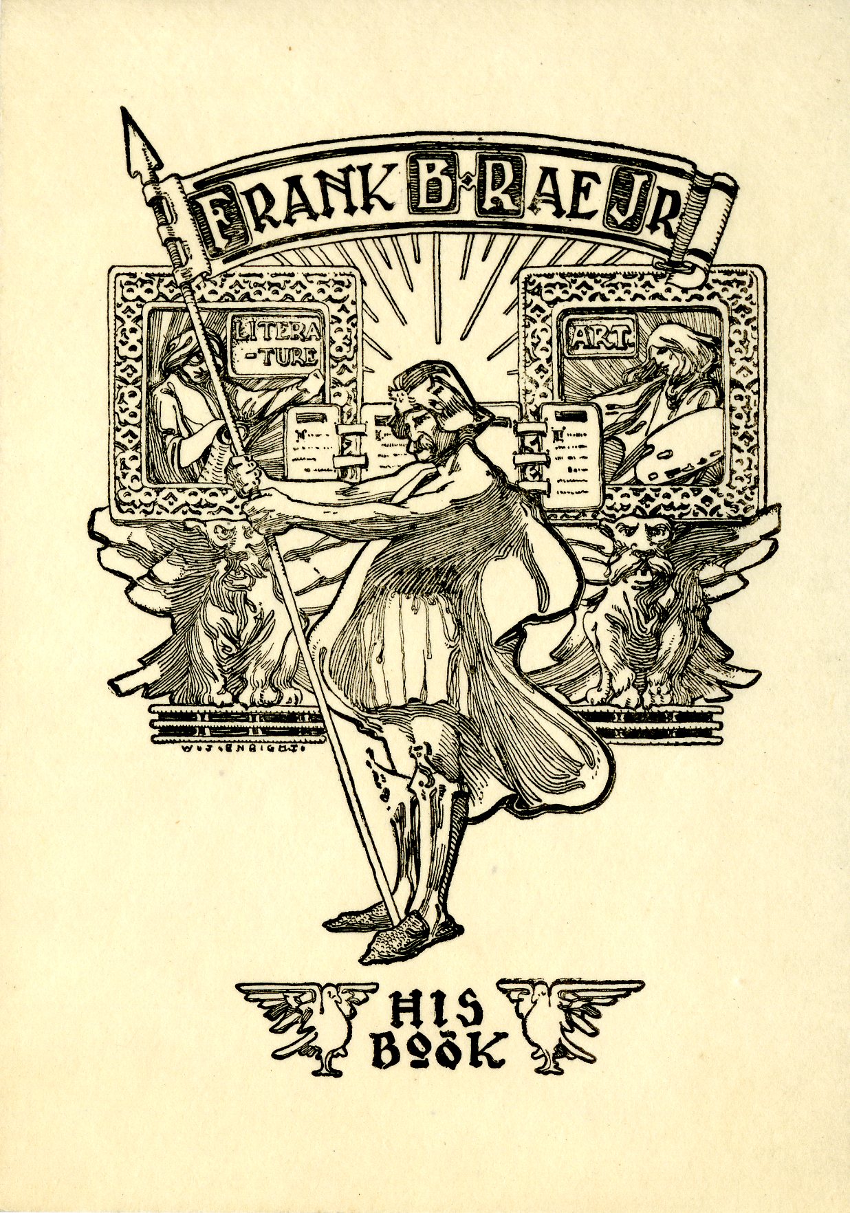 Frank B. Rae, Jr. Bookplate <br />
