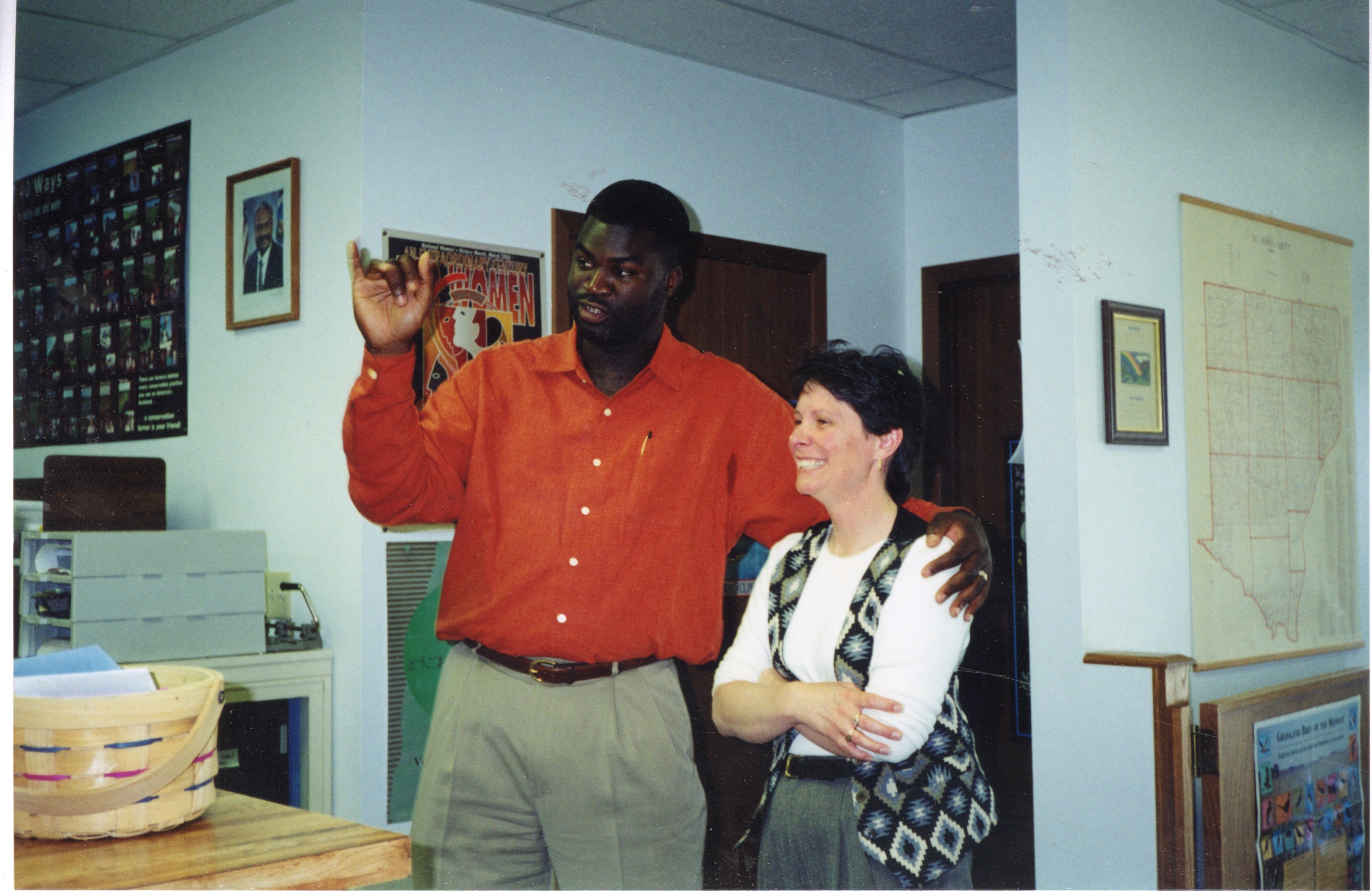 2000  JB Martin and WBHS Teacher Tami Plein
