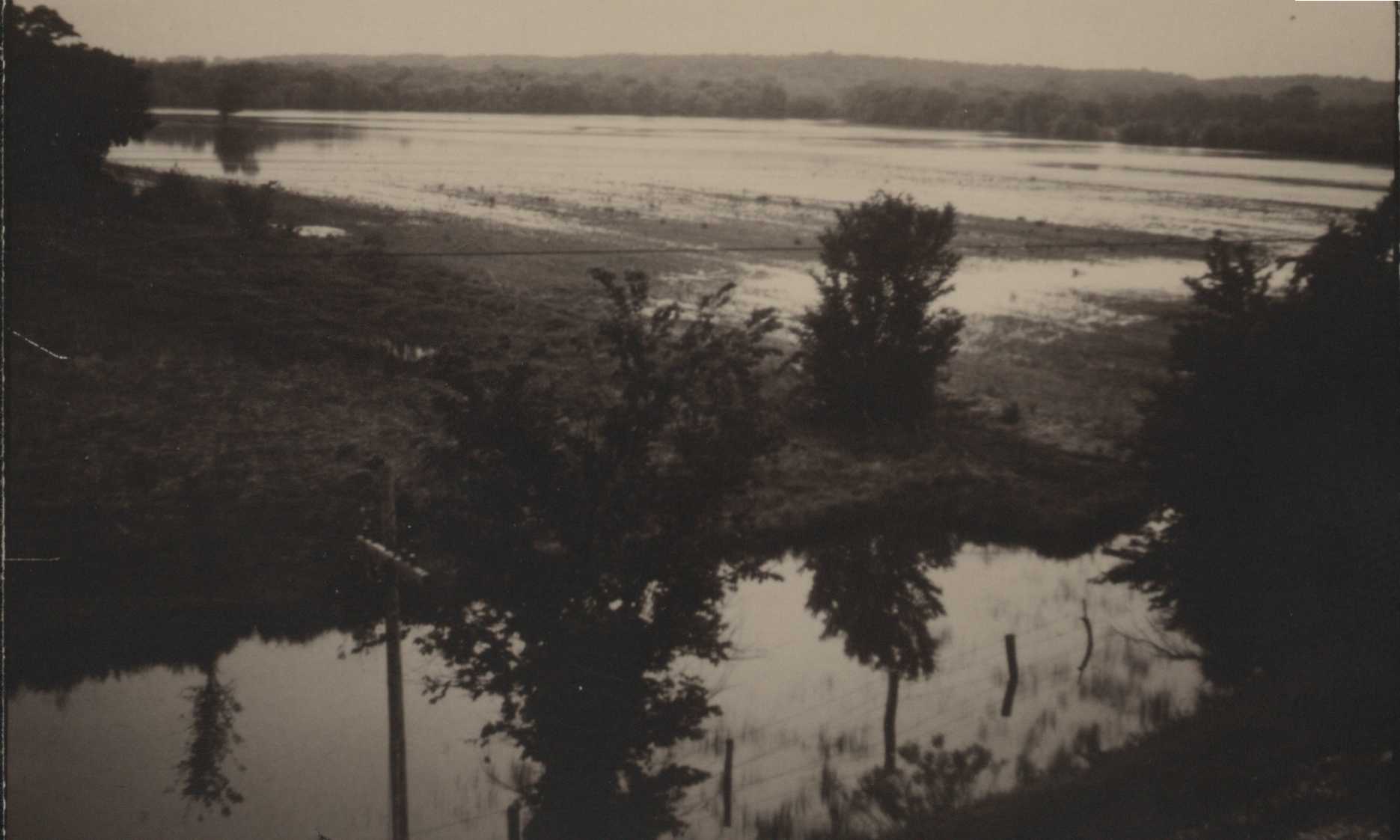 Flooding on Ray Kershner's farm.