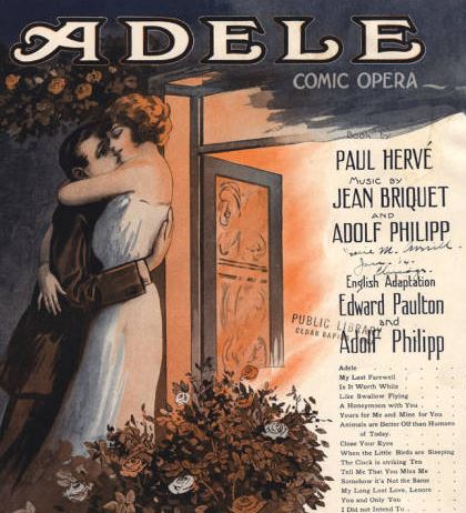 Title Page: Adele, Comic Opera 