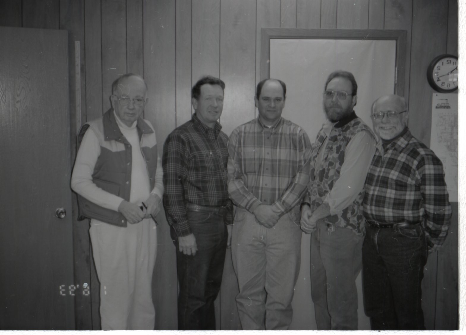 1992 and 1993 Commissioners Sherman Smith, Frank Hodges, Charles Nealey, Jeff Bergman and Gary Wagner