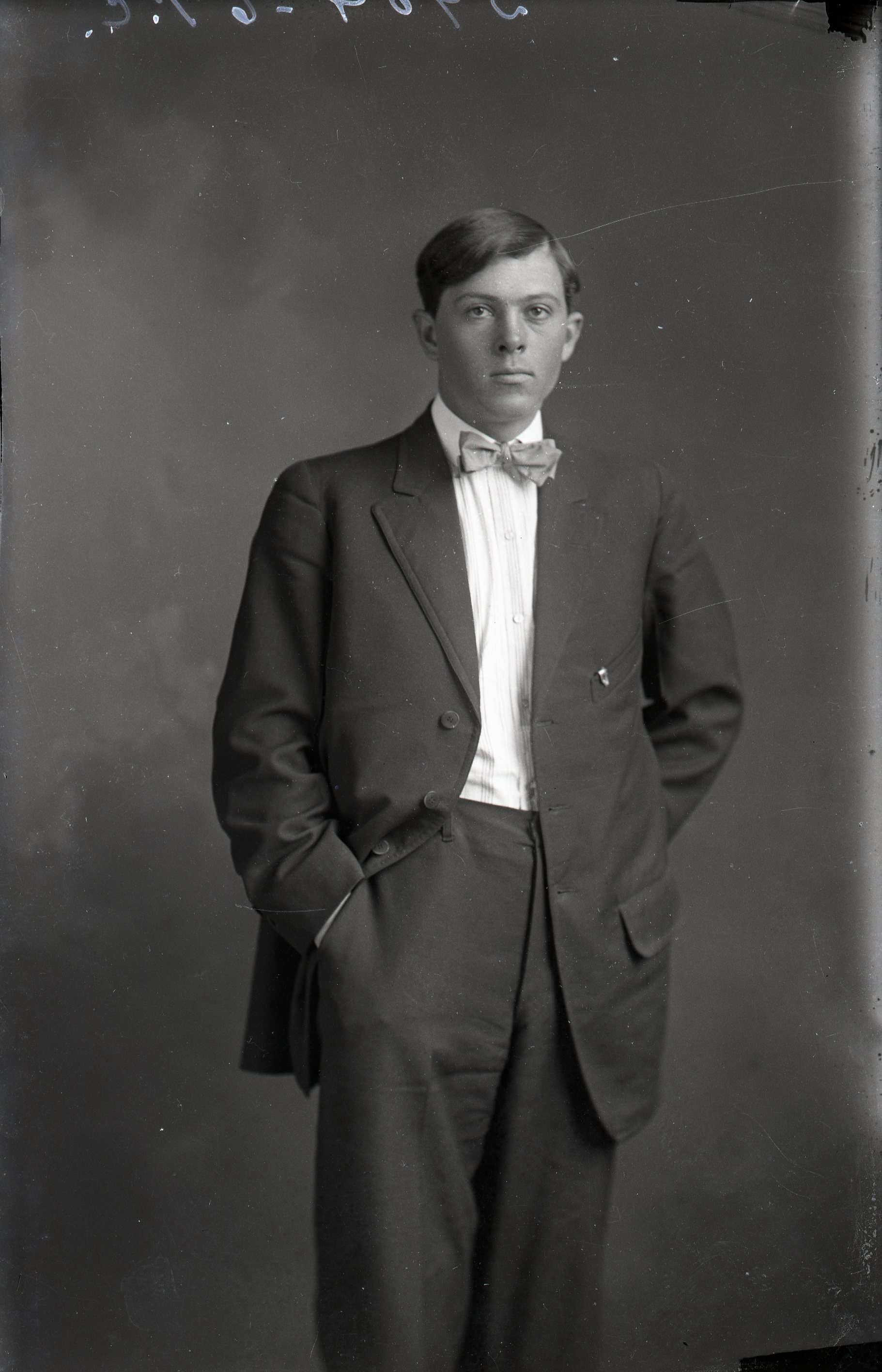 Young man in bow tie