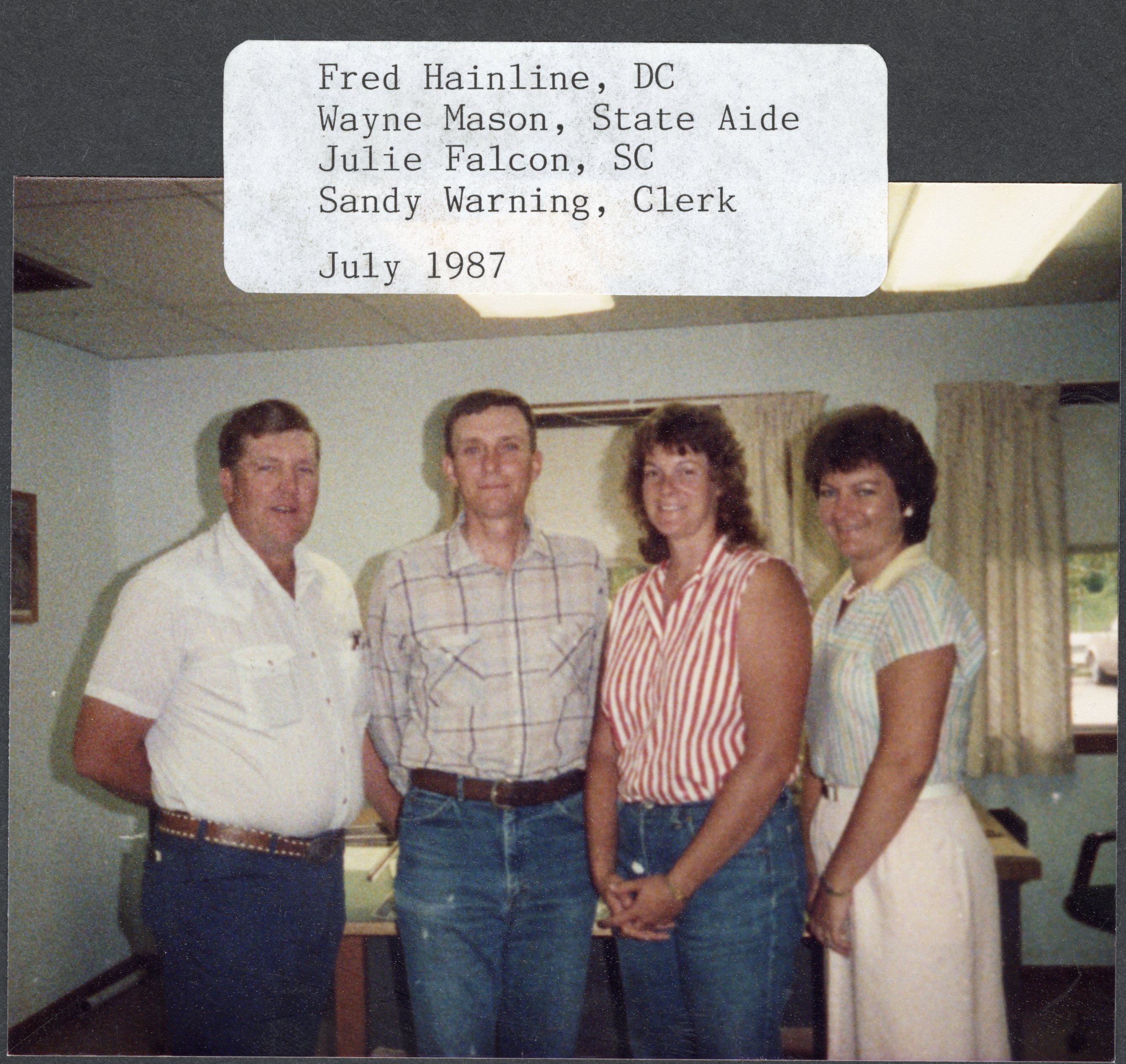 Four Soil Conservation Employees at the Bloomfield Field Office Pose for Photograph