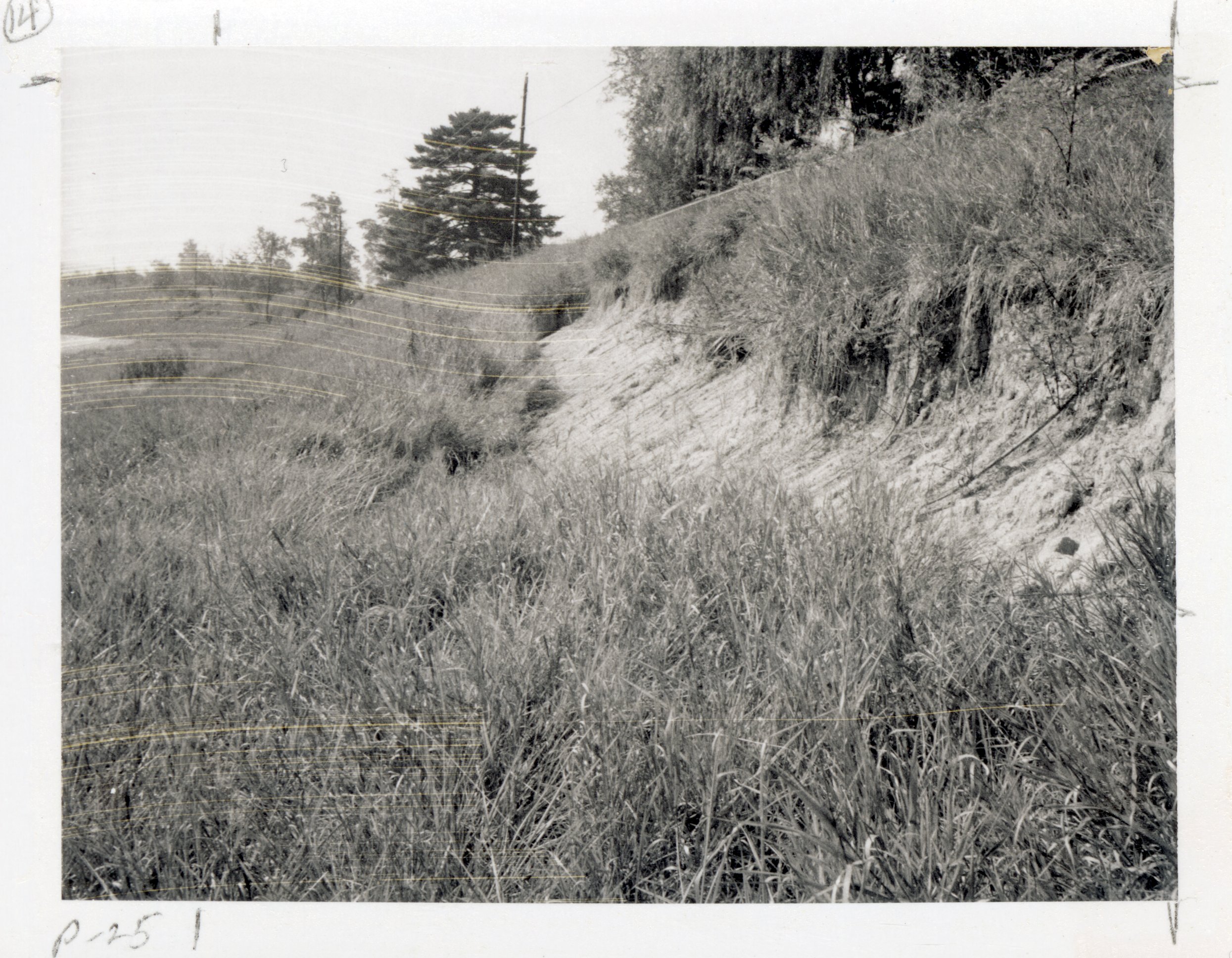 1970s Hillside erosion