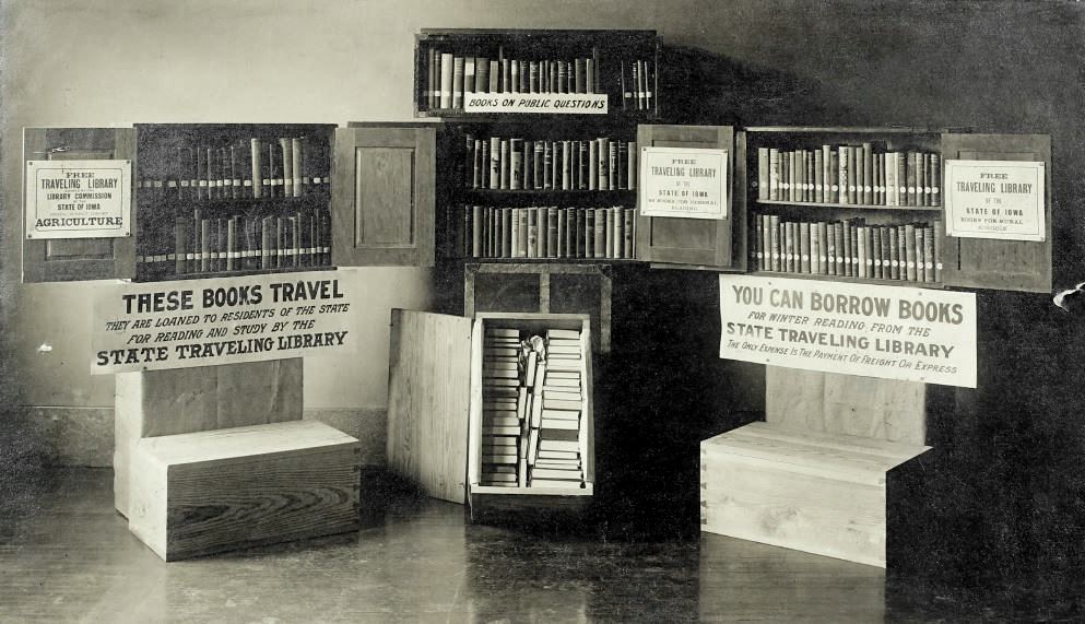 Iowa Traveling Library Display 