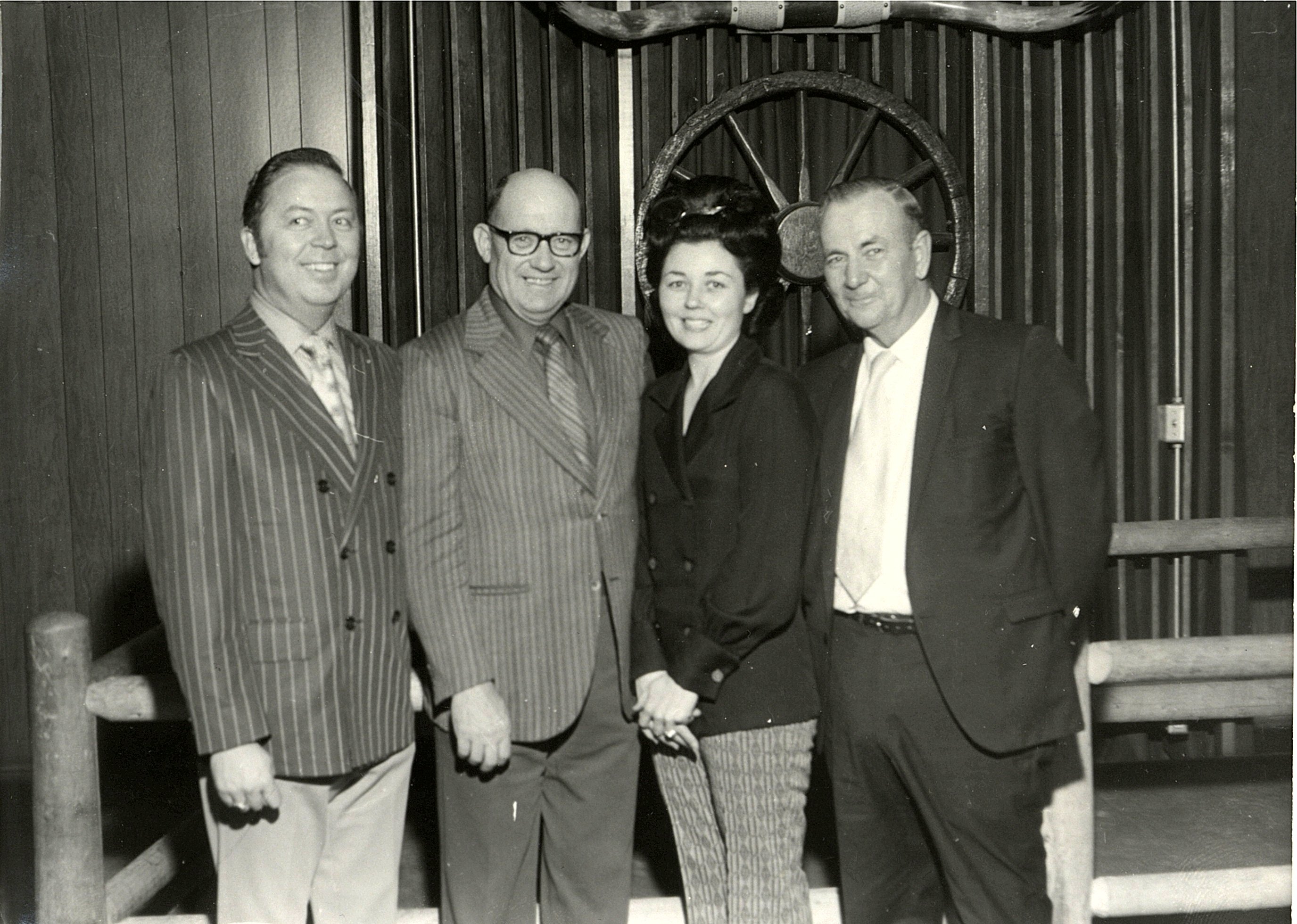 Ted Hall, Everett Pierce, Alva Lynch, and Audrey Wheeler