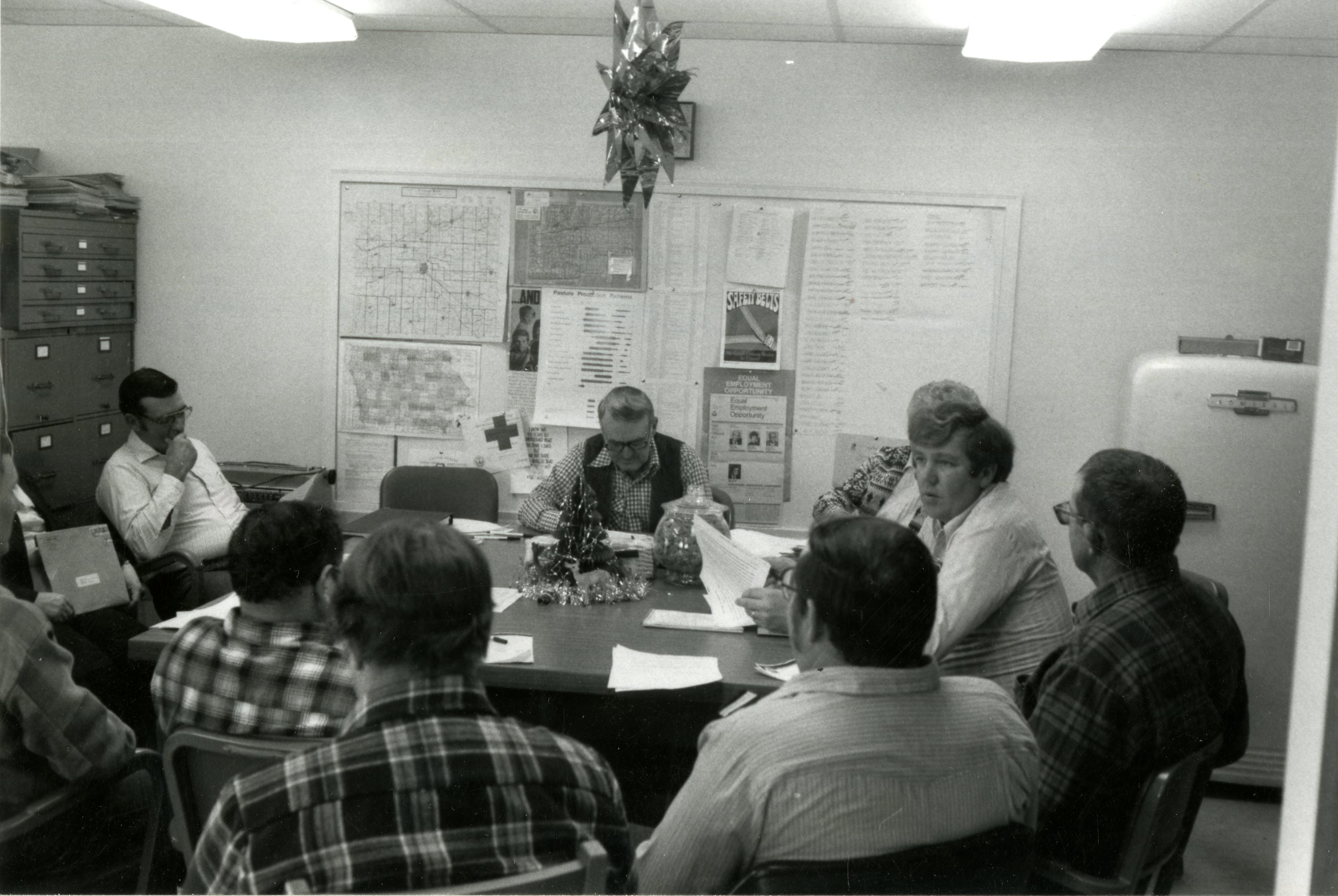 Davis County Soil and Water Conservation District Commissioners and Staff  Meet Around Table