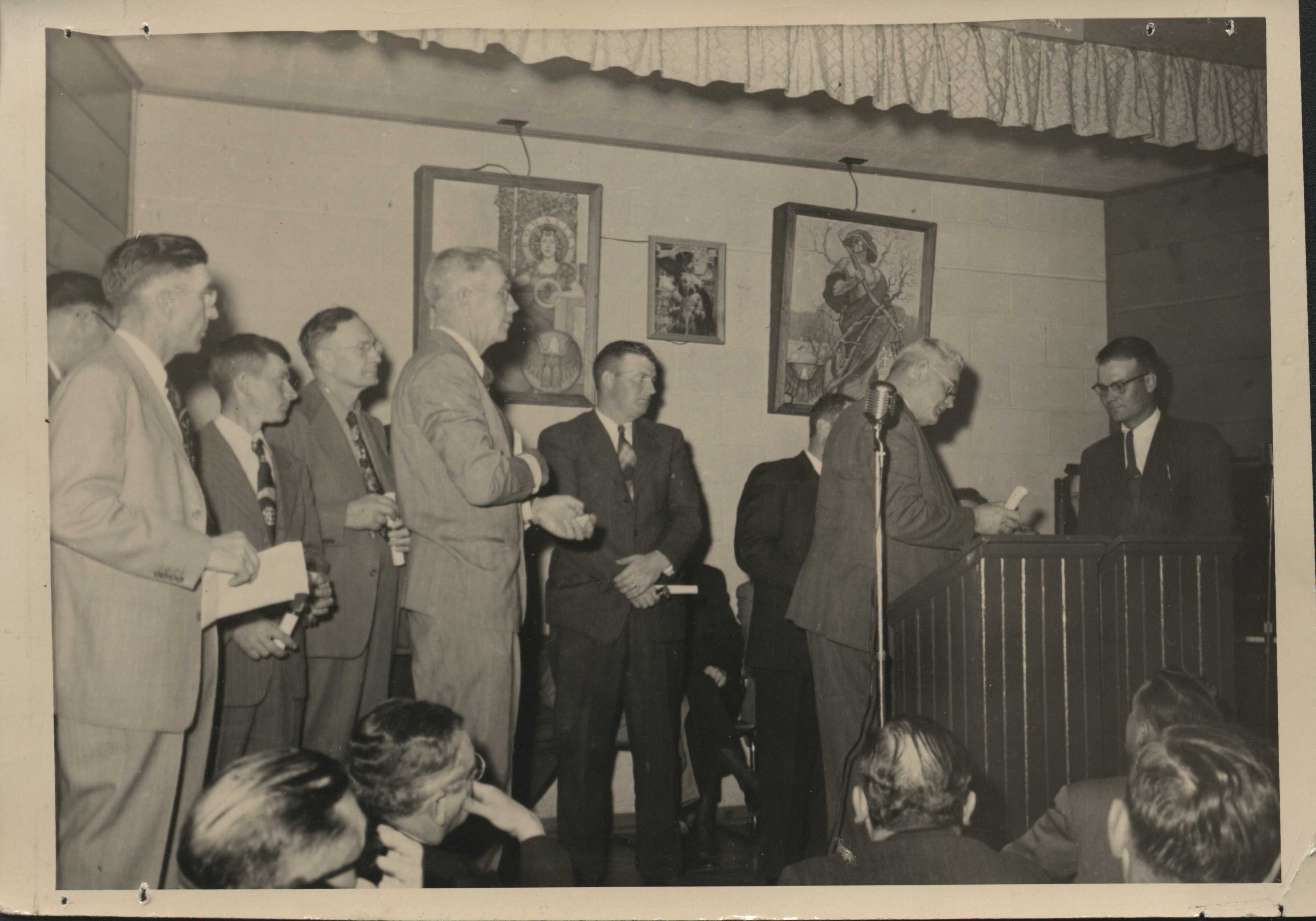 Gathering of people at a conservation awards ceremony