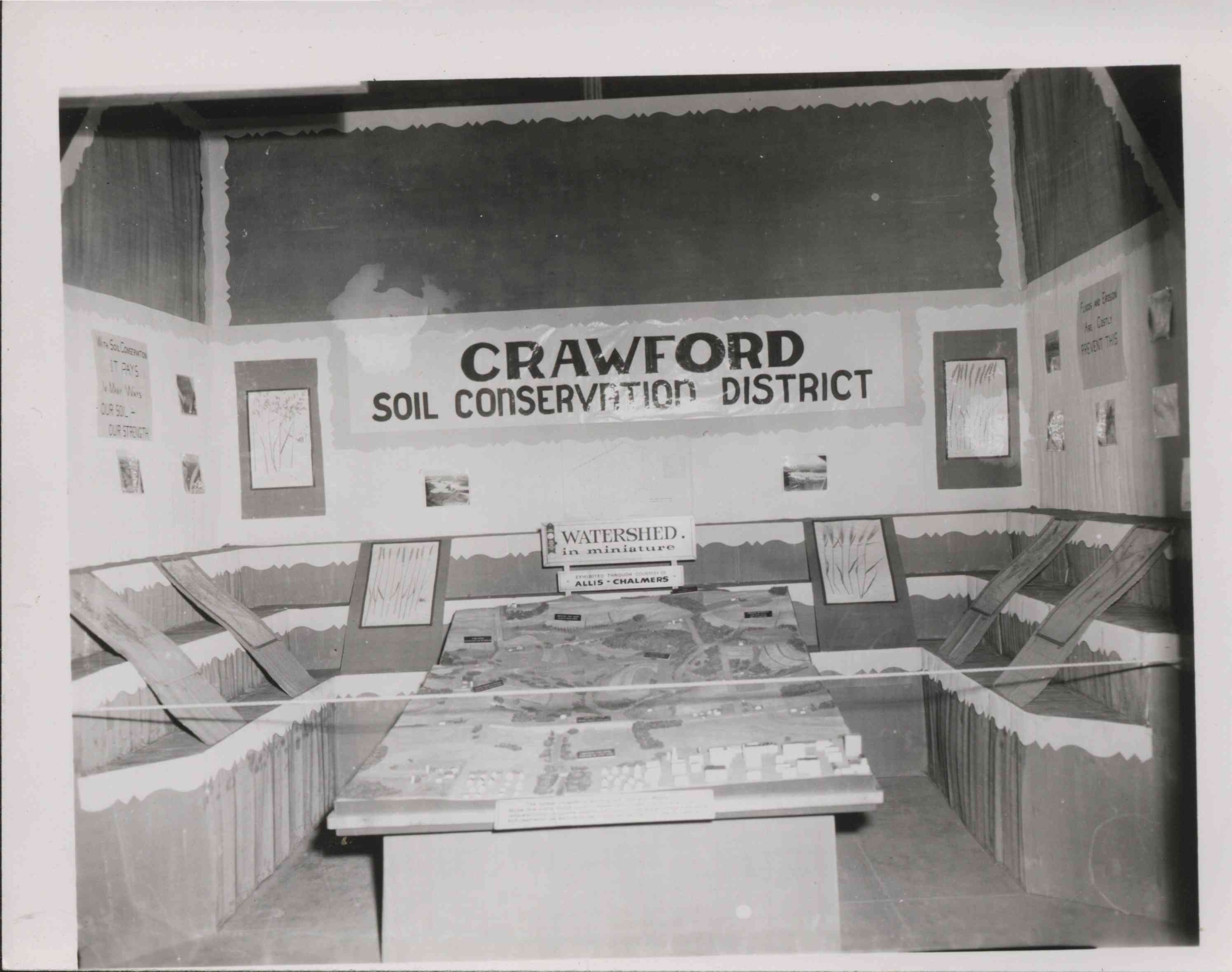 Watershed display by the Crawford County Soil Conservation District at a fair