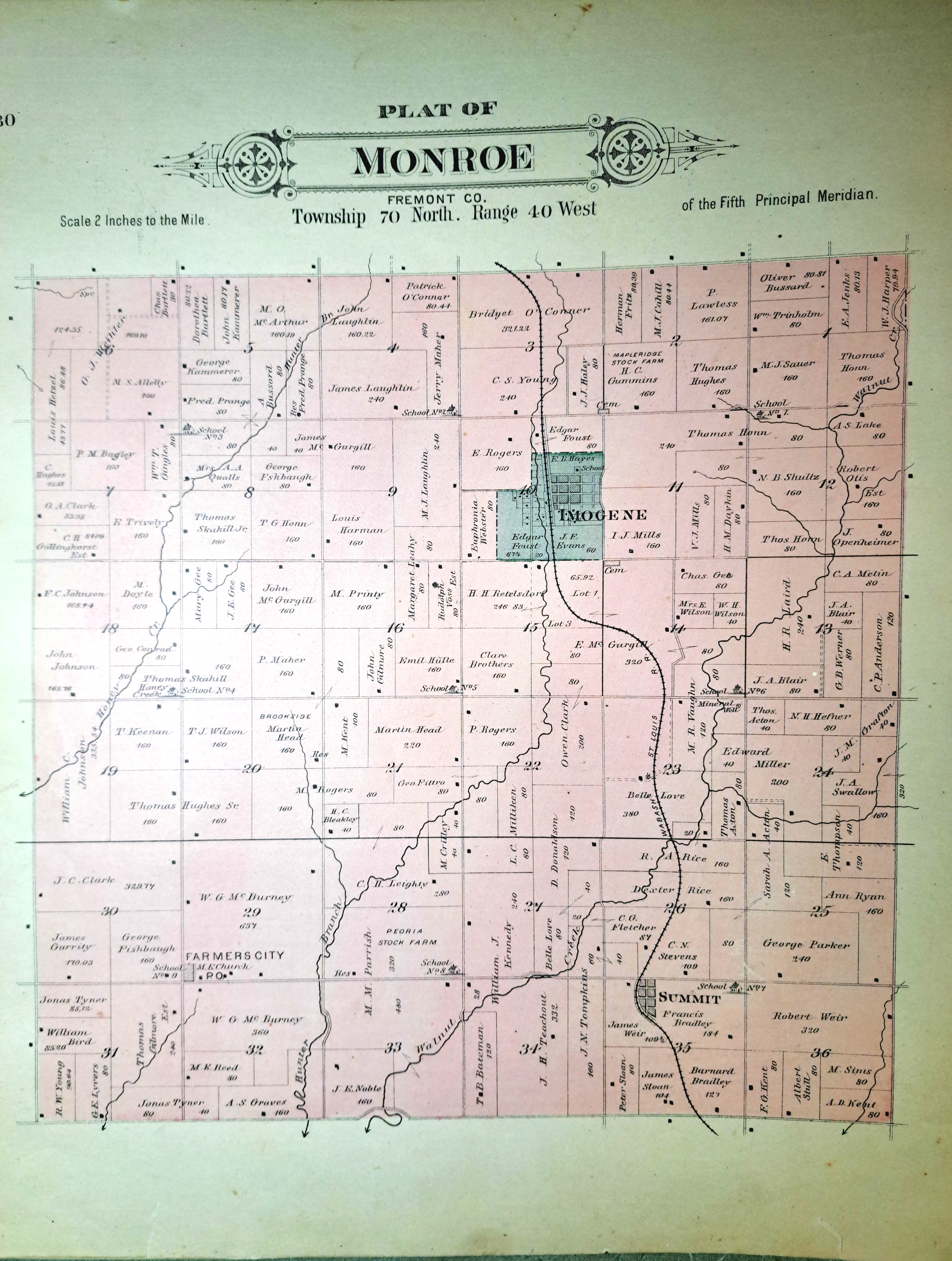Fremont County Plat Book 1891 page 30