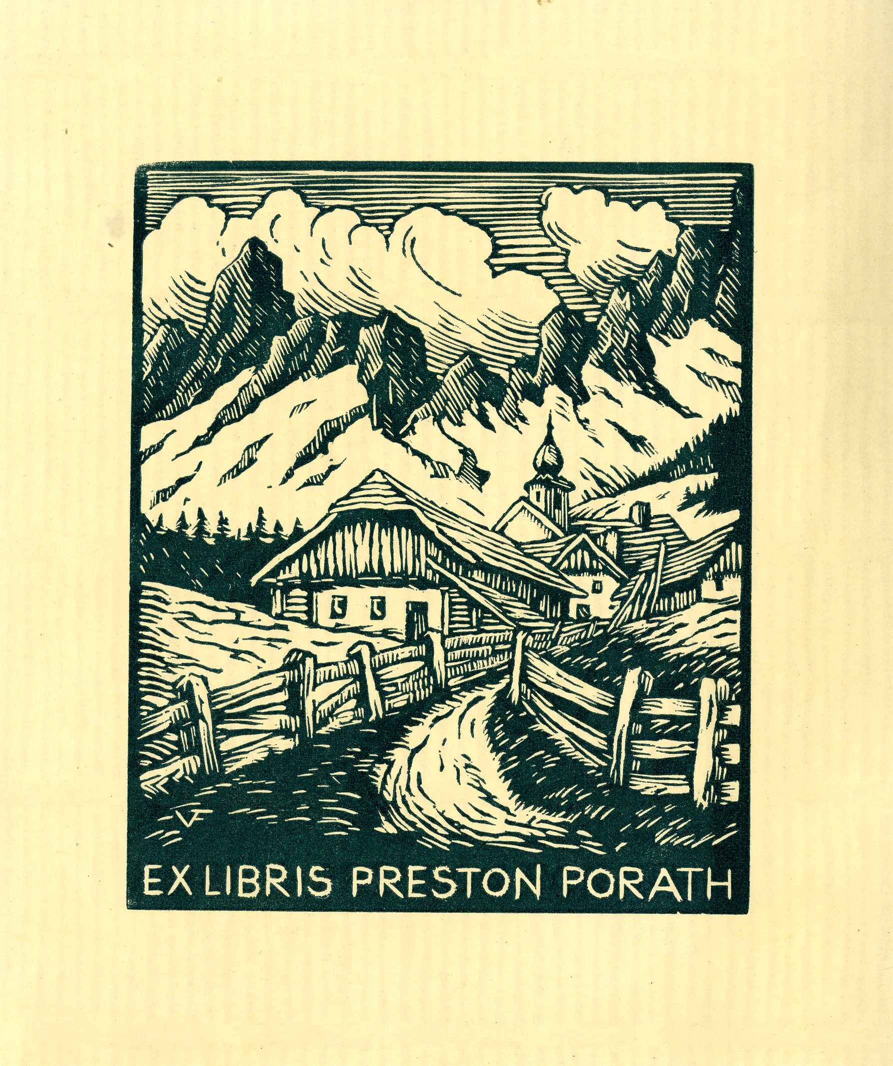 Preston Porath Bookplate 
