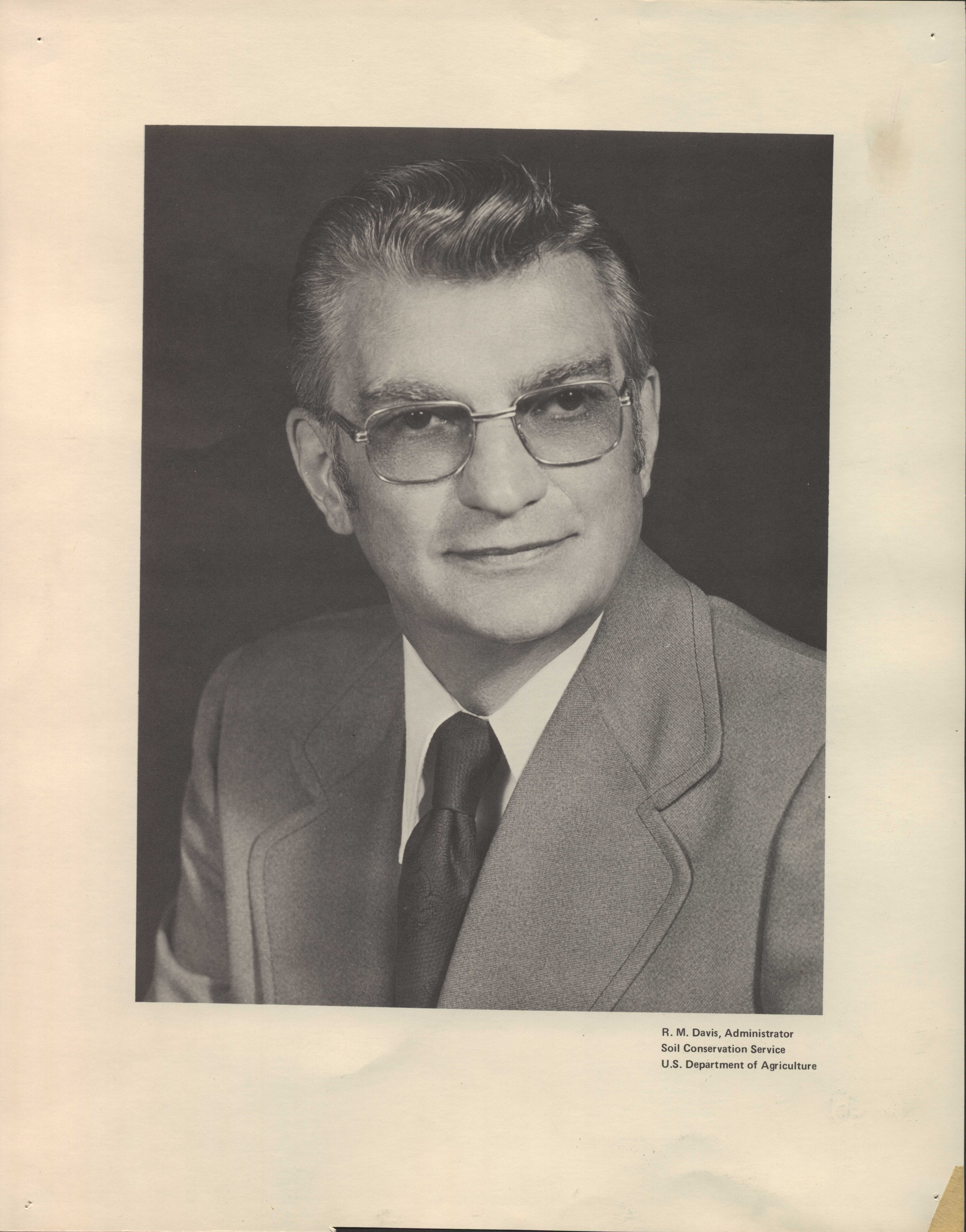 Portrait of R.M. Davis.