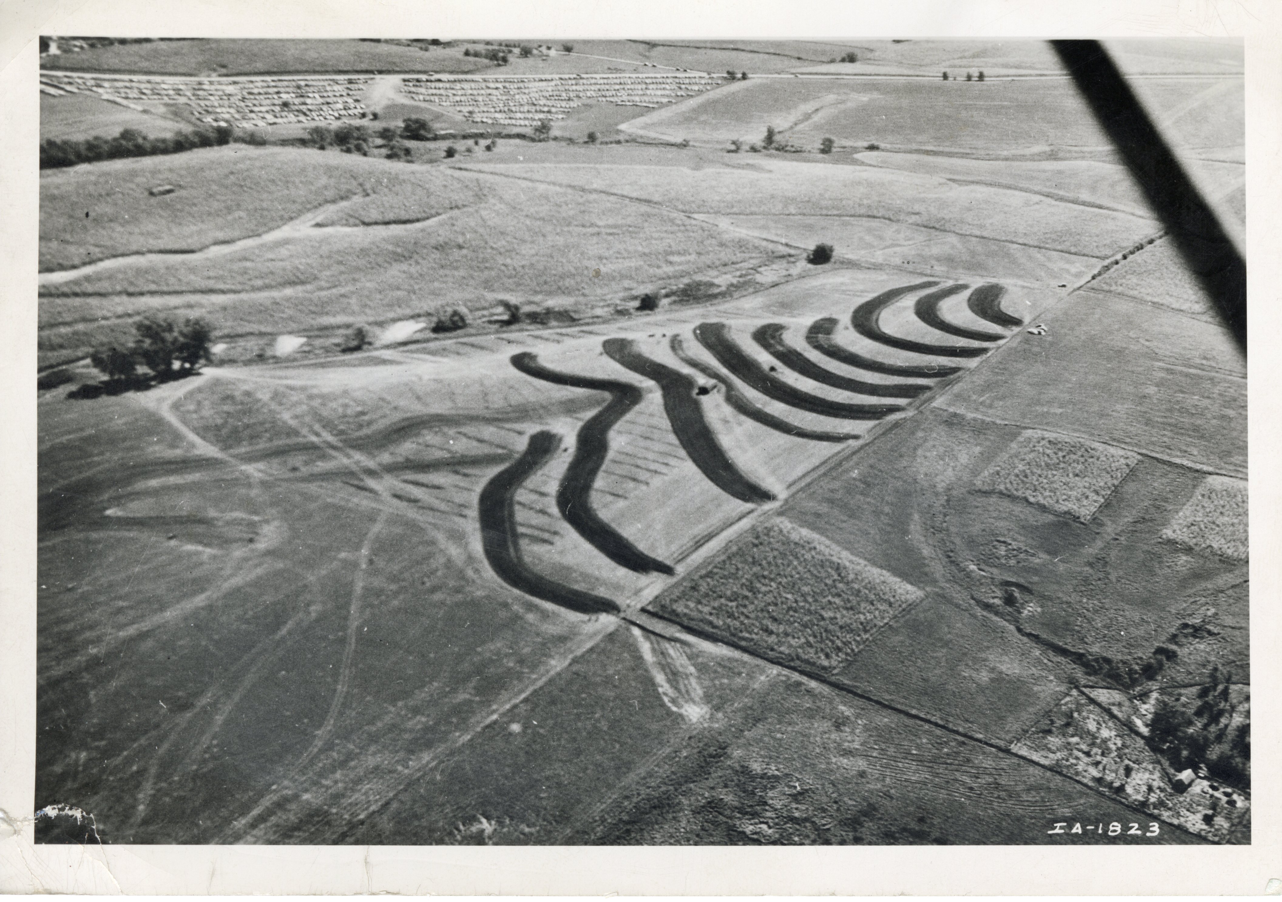 1946 - Aerial view of Soil Conservation Demonstration