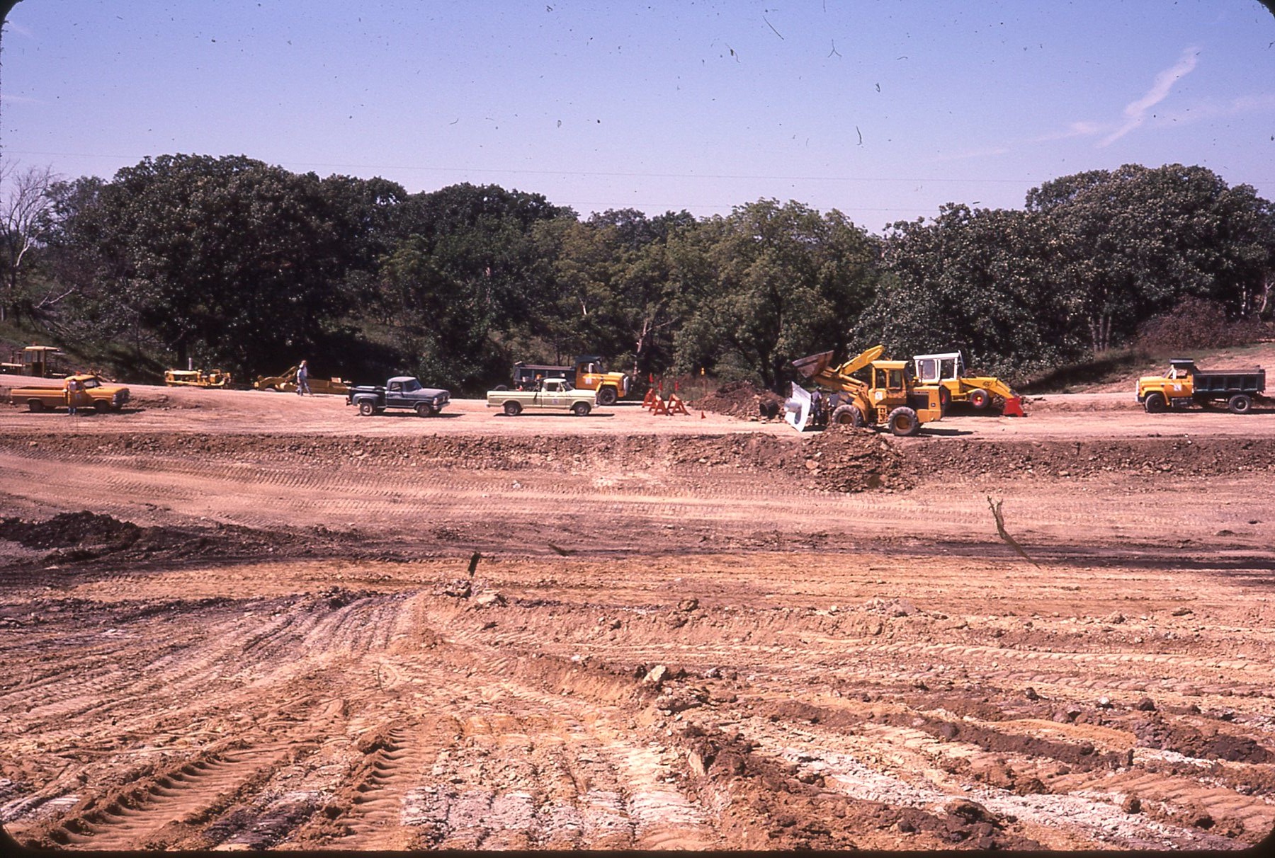 Patterson Road dam construction.