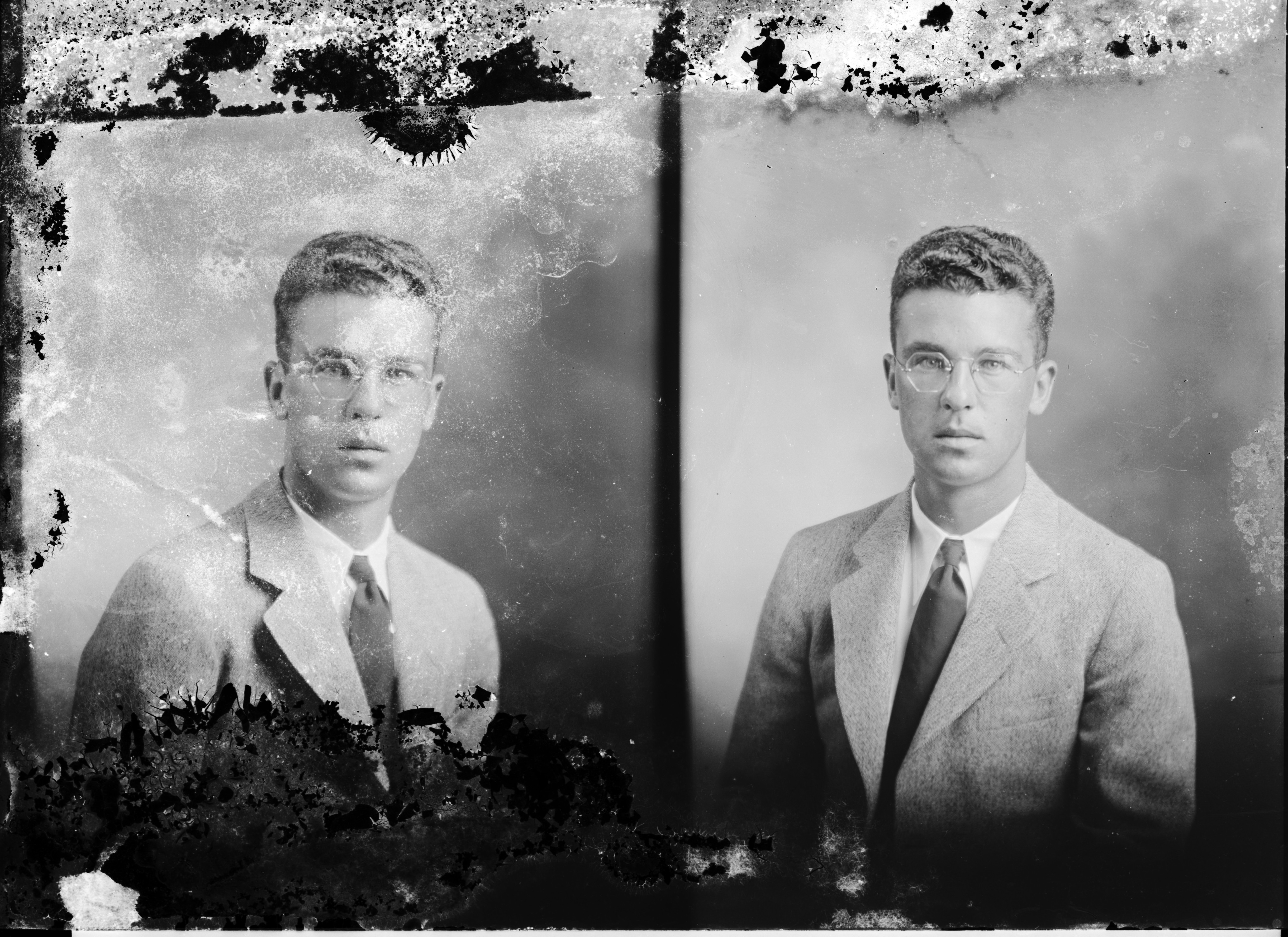 Young man with glasses