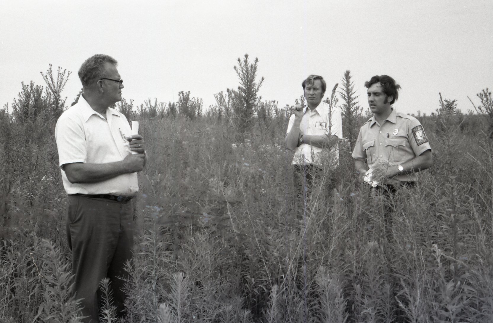 1978 Oren Champ and others on a soil conservation tour