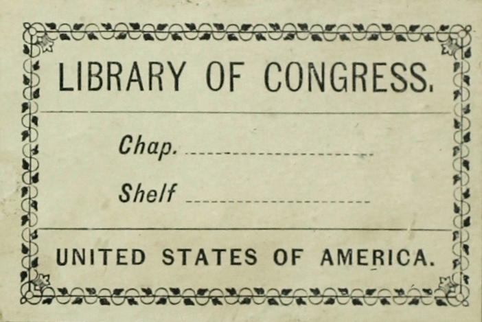 Library of Congress bookplate 