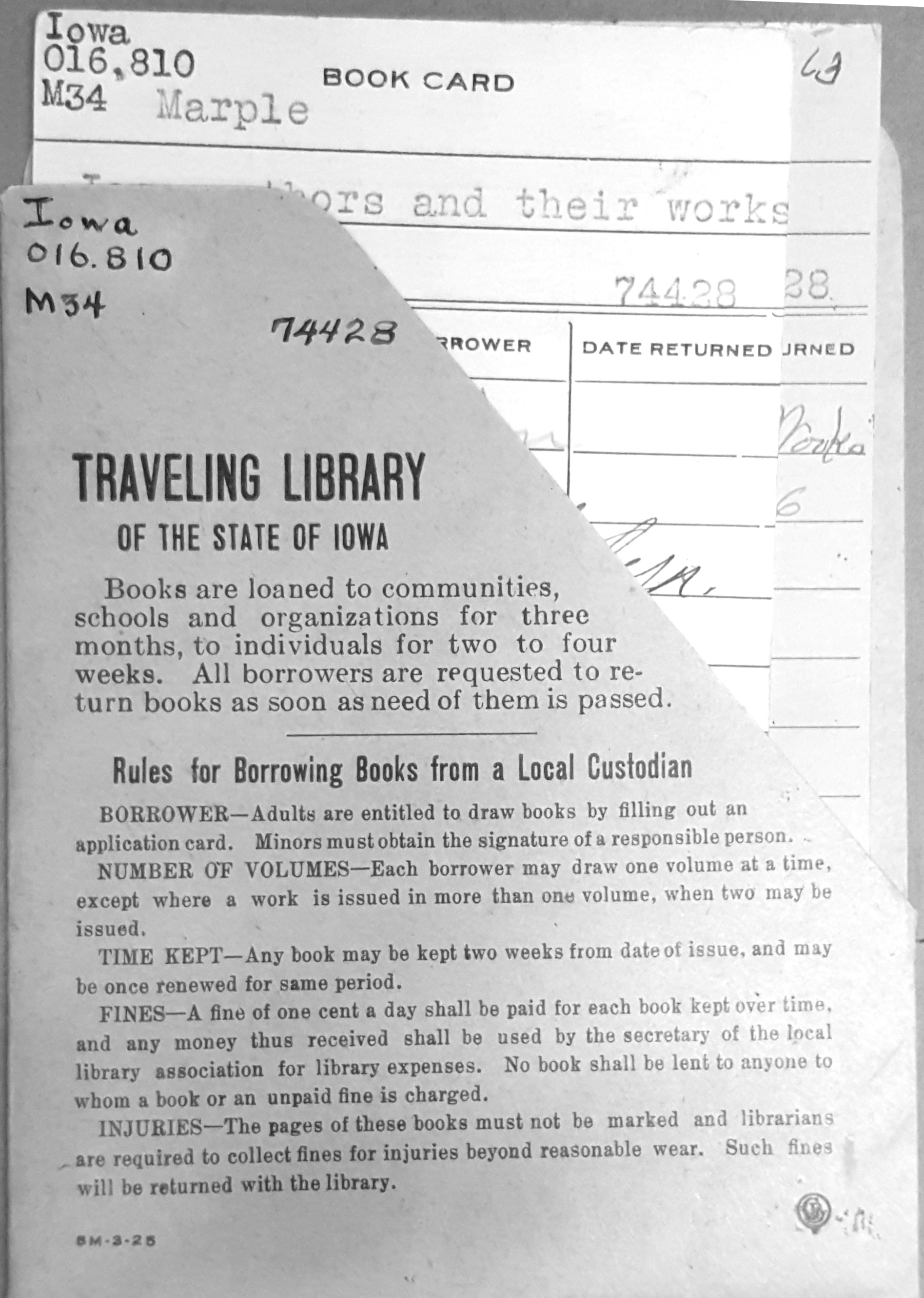 Traveling Library Card 