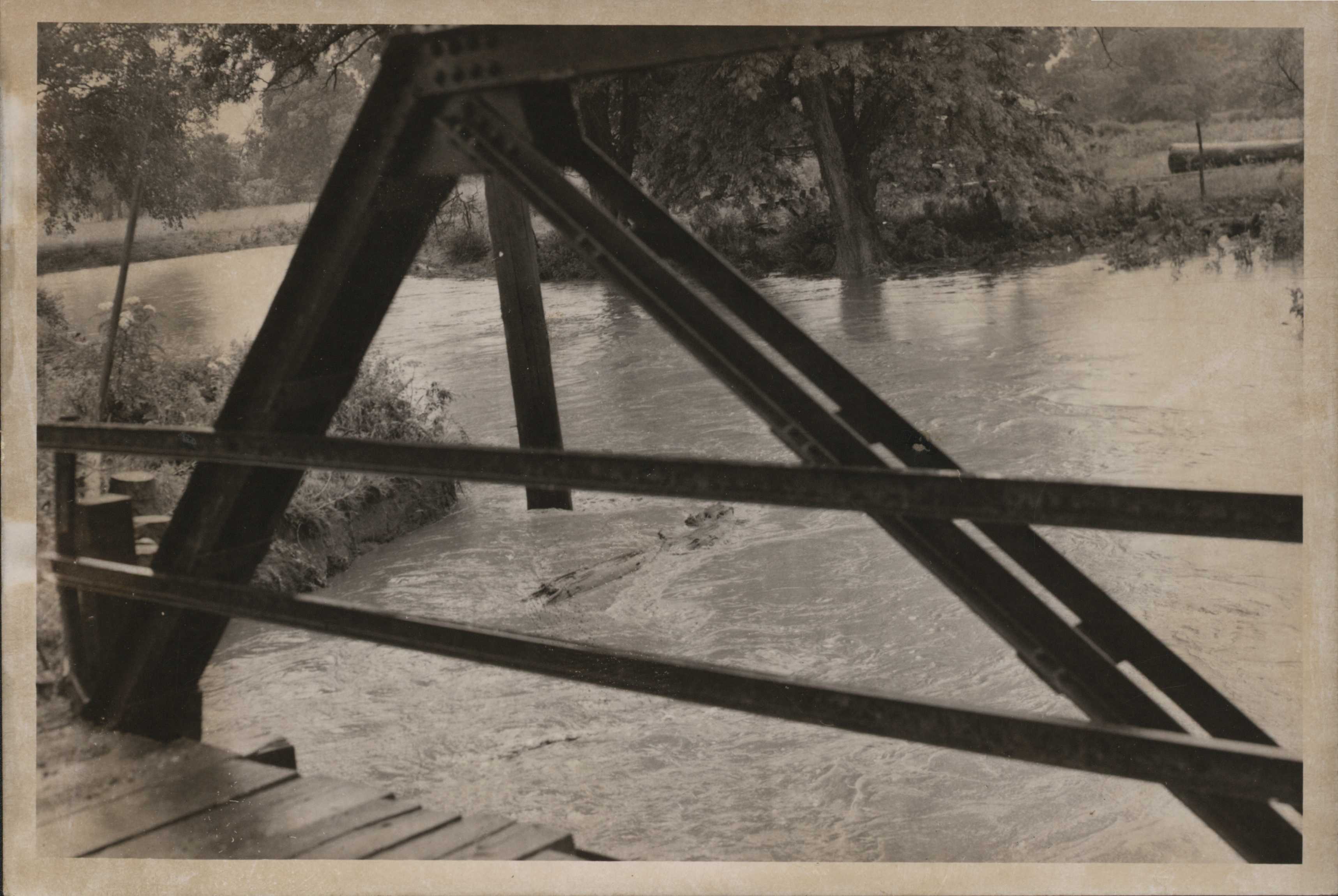 High water on Virgil Staley's property.
