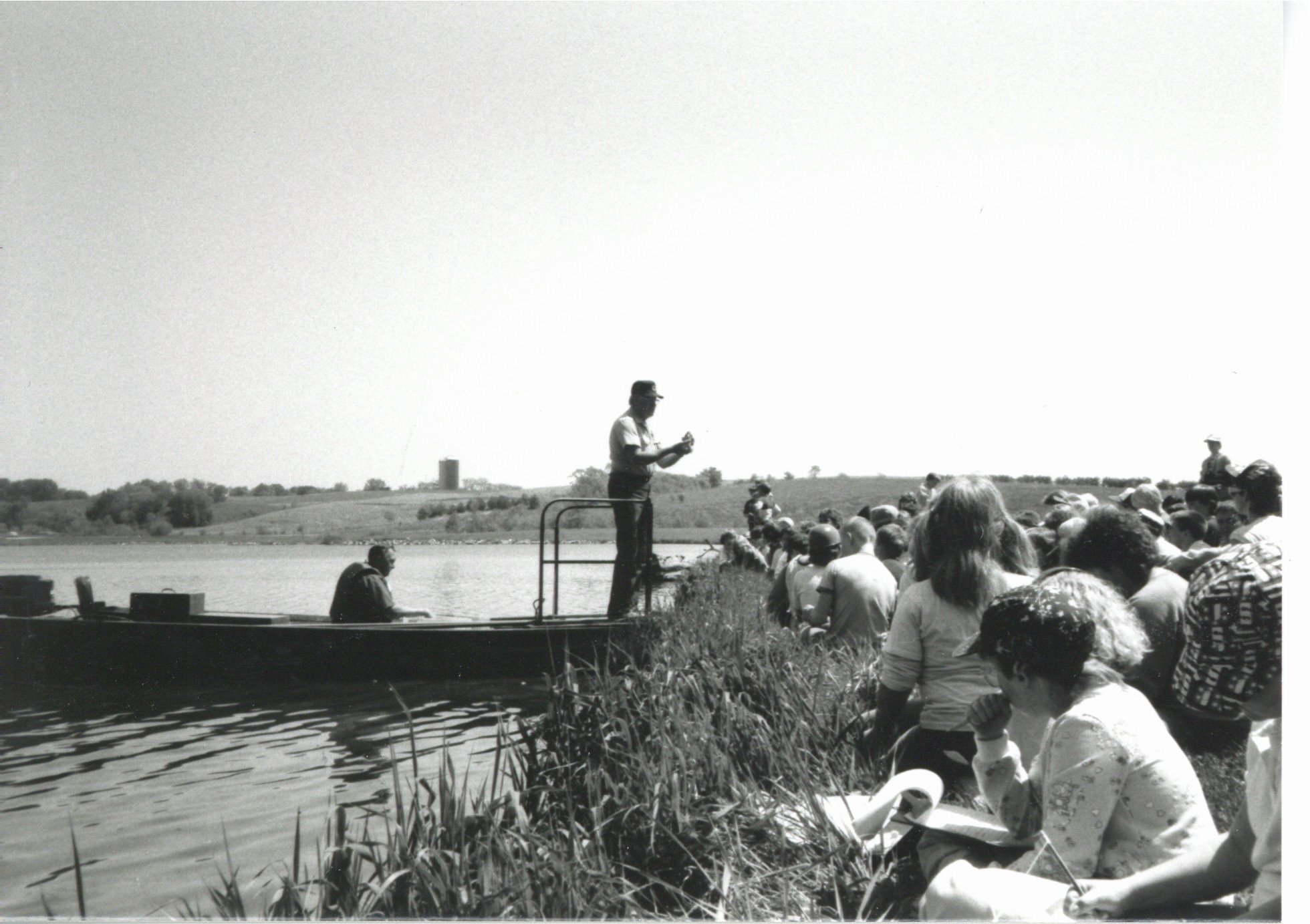 Outdoor classroom with Bob Mindendorf, 1987
