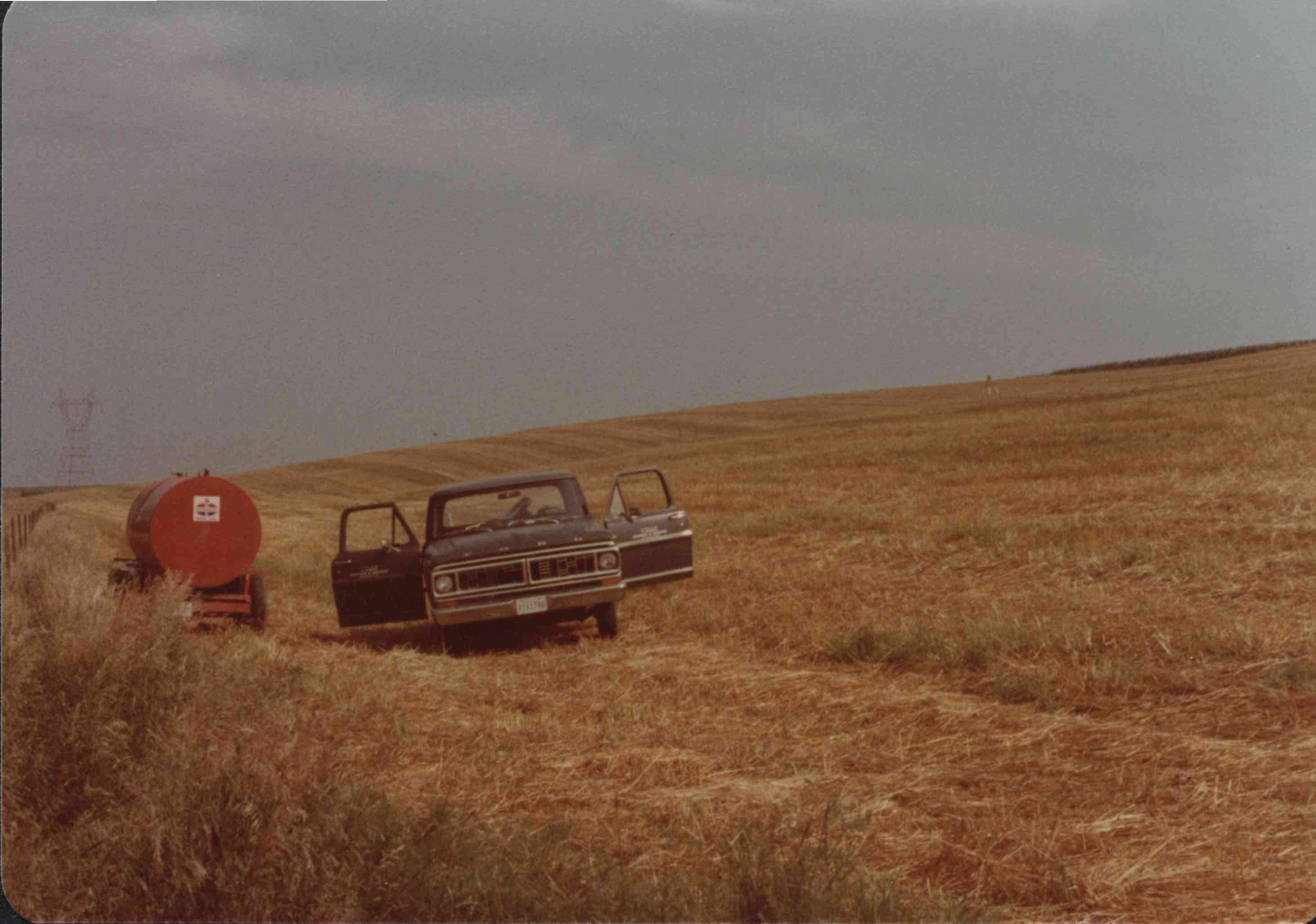 Truck on T. Hooker Structure Site