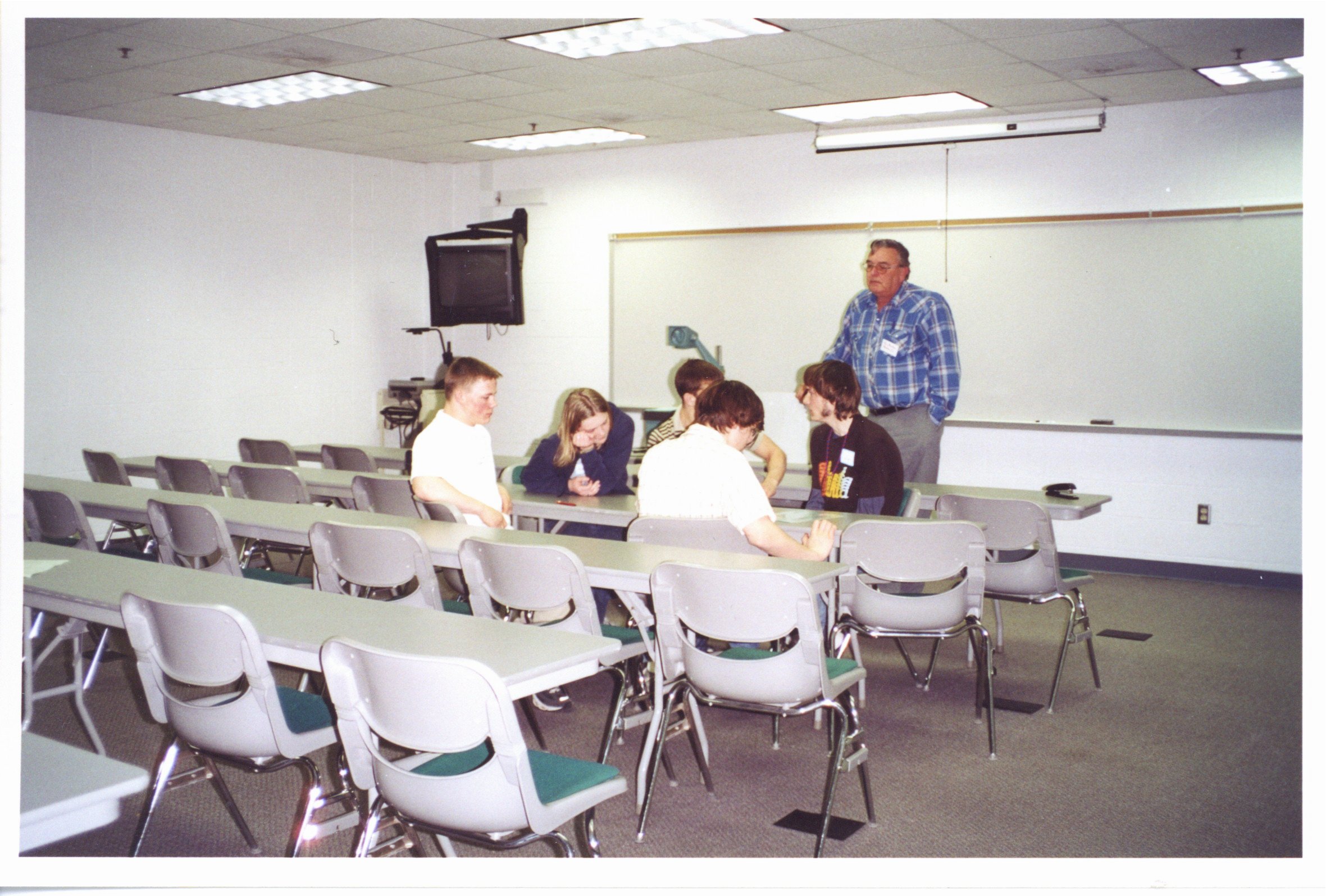 Ron Borton with students for Envirothon