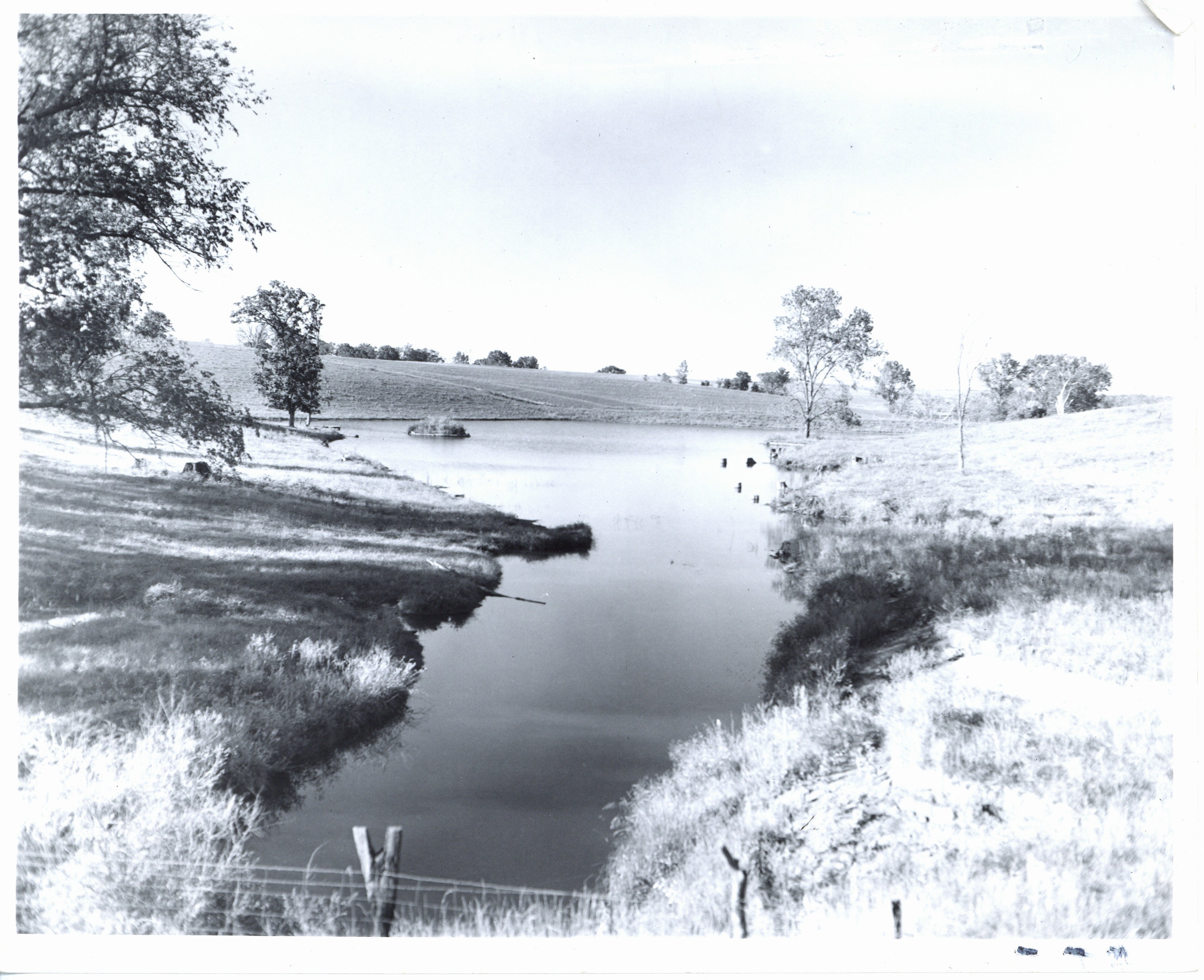 Water site on farmland, 1969