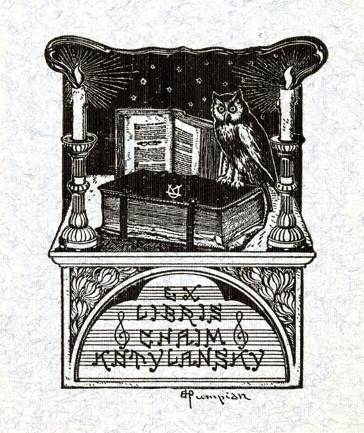 Chiam Kotylansky Bookplate 