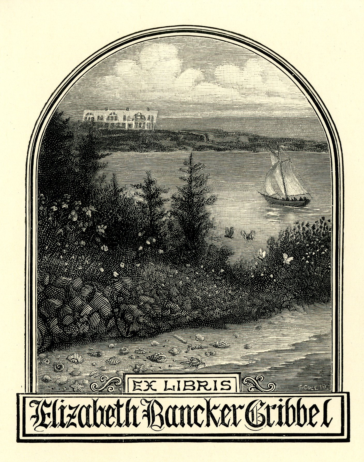 Elizabeth Rancker Gribbel Bookplate