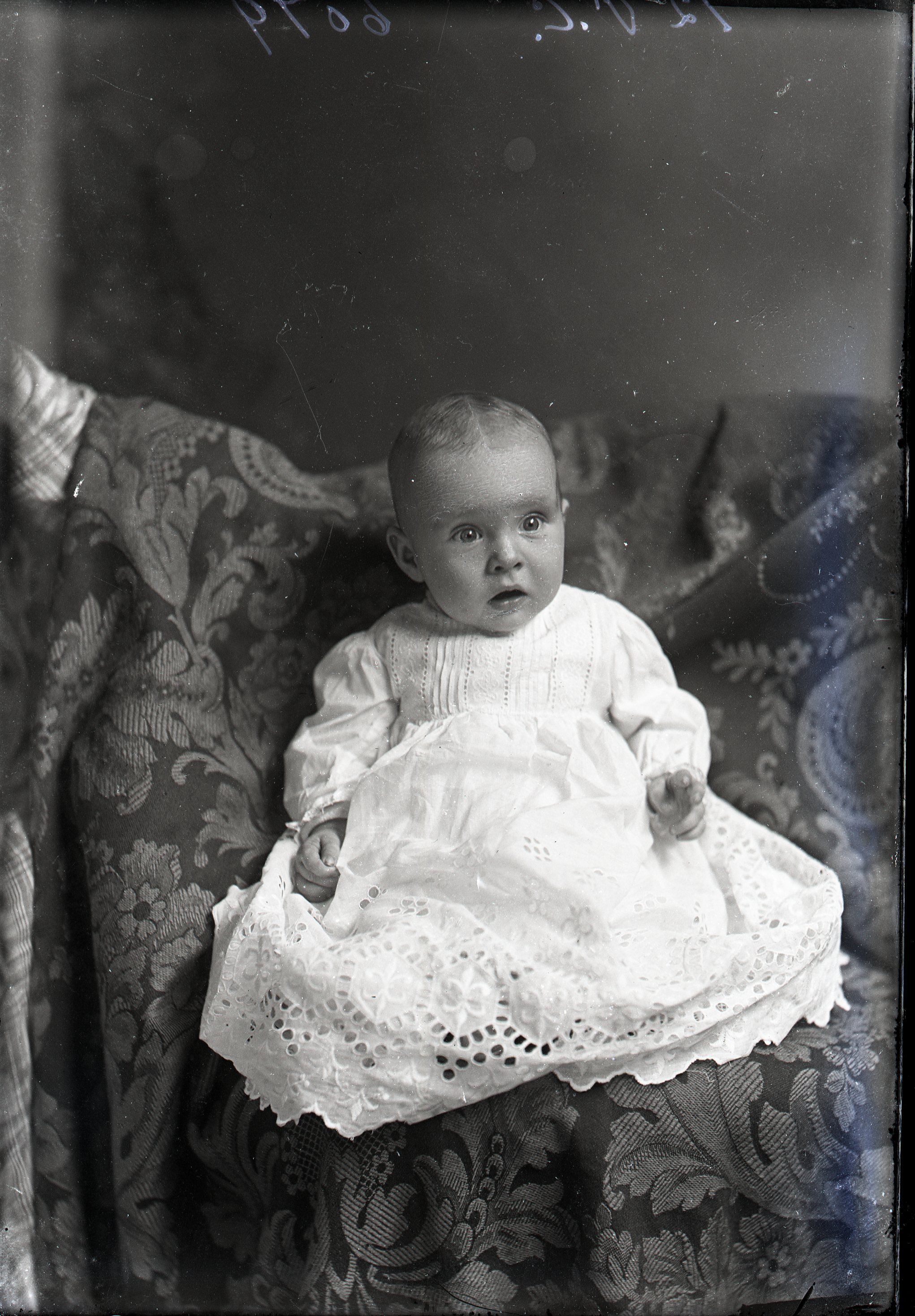 Infant in white dress