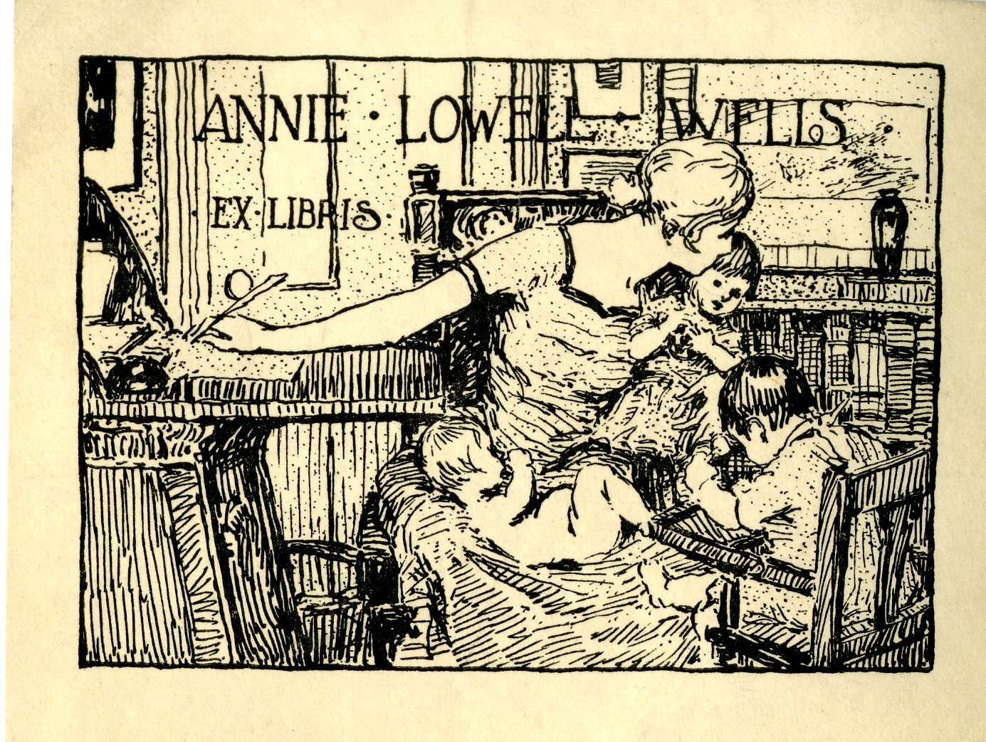 Annie Lowell Wells Bookplate 