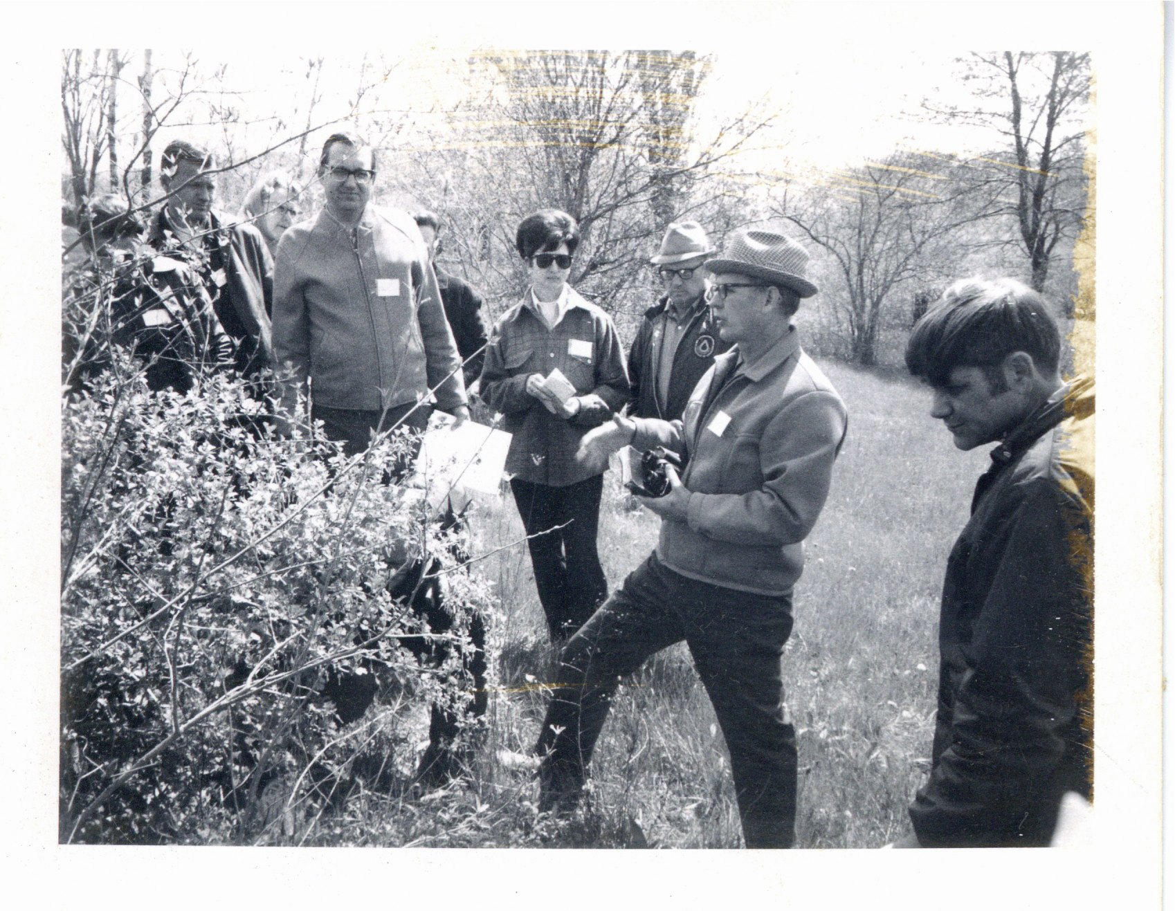 Outdoor workshop with Dr. Moorman, 1972