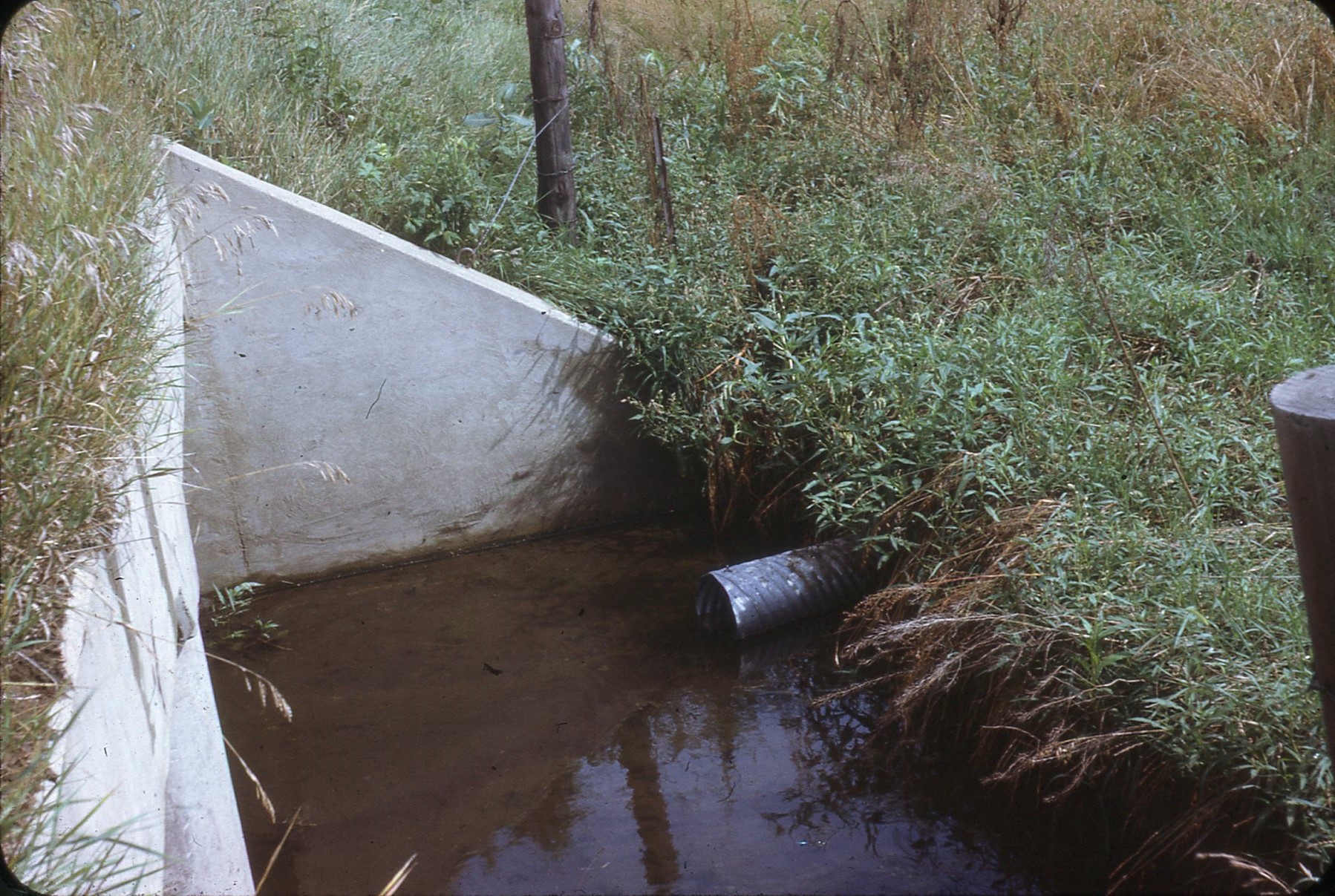 Waterway on Harry J Eischen's farm.