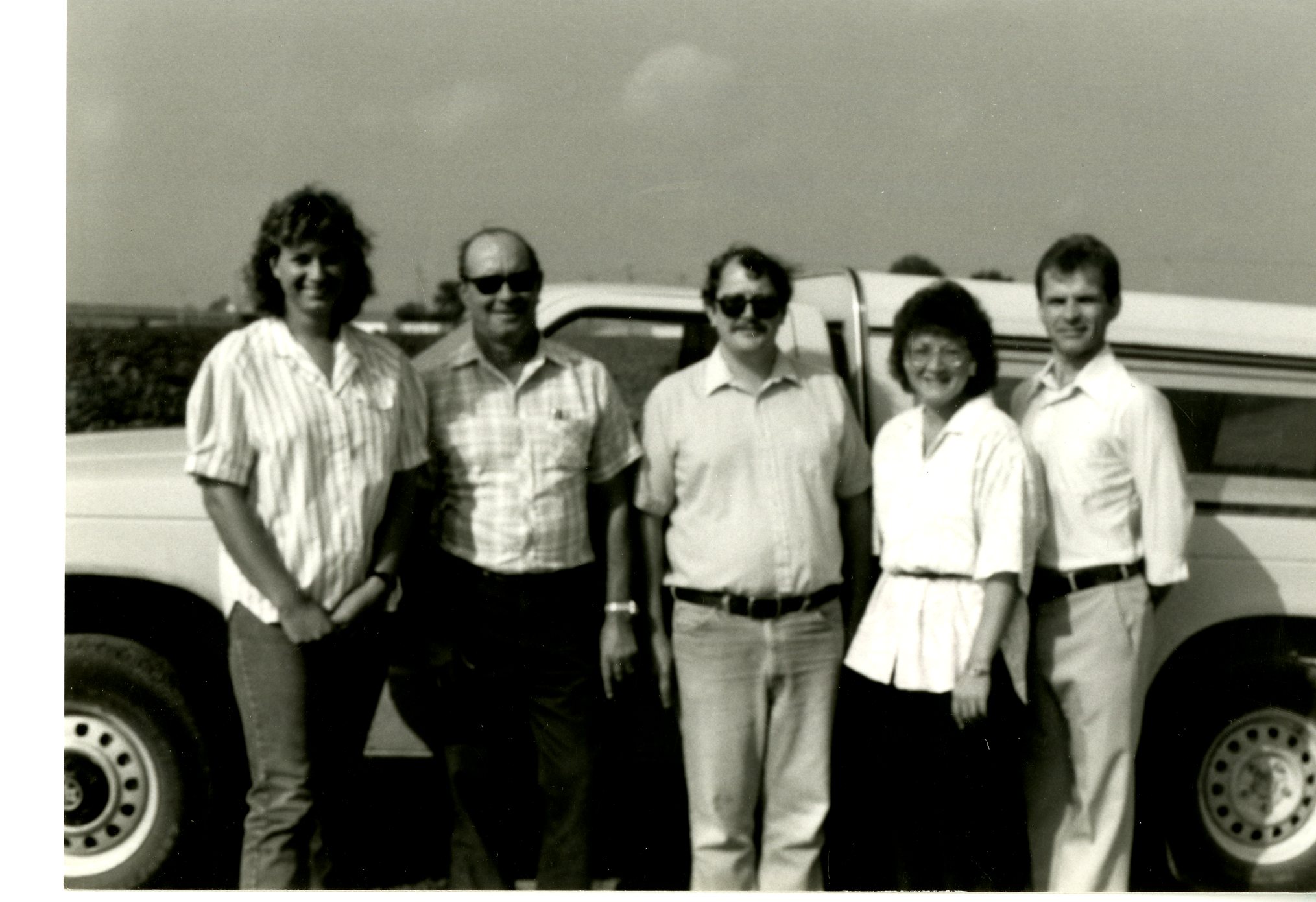 Five People in Front of Truck