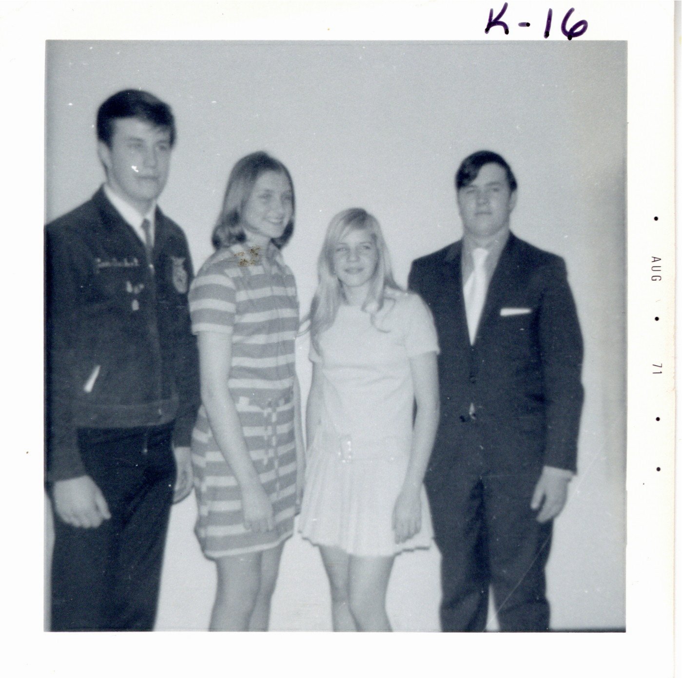 Speech contestants, 1971<br />
