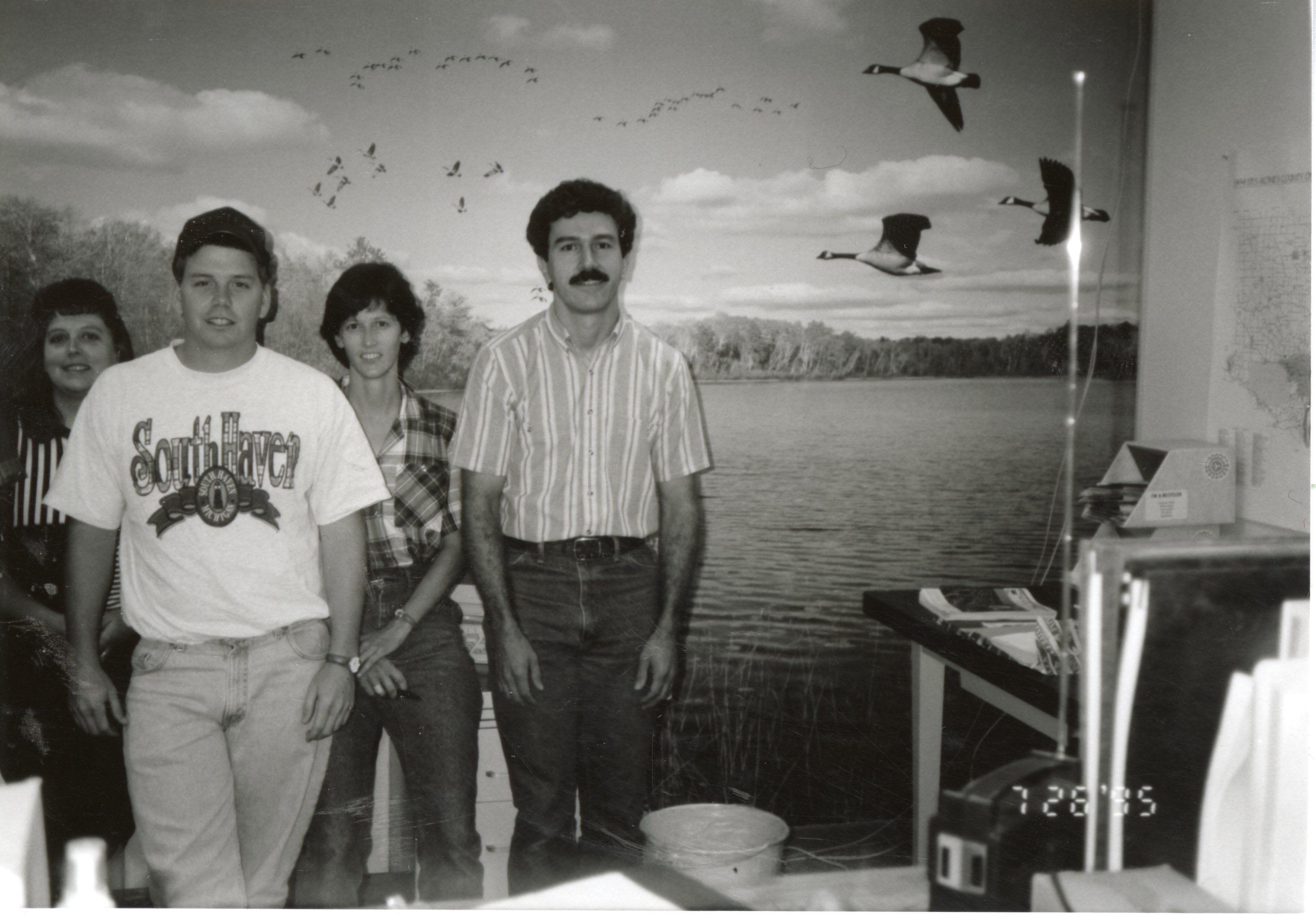 1995 - Employees  Jamie Fair, Drew DeLang, Pat Koller, and  Mike Lewitke 
