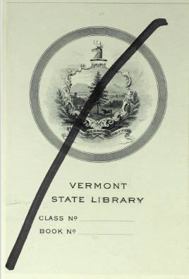 Vermont State Library bookplate 