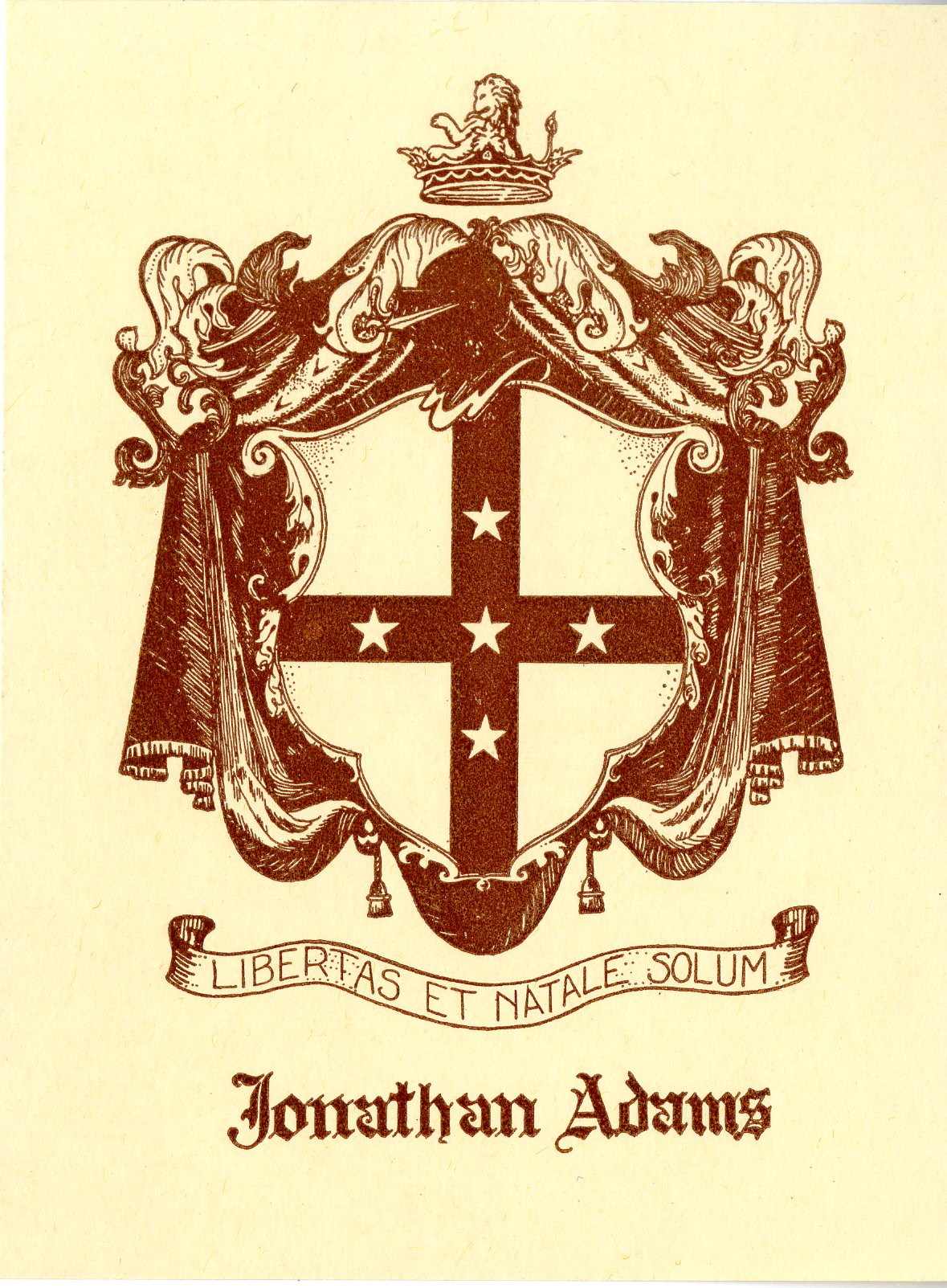 Jonathan Adams Bookplate