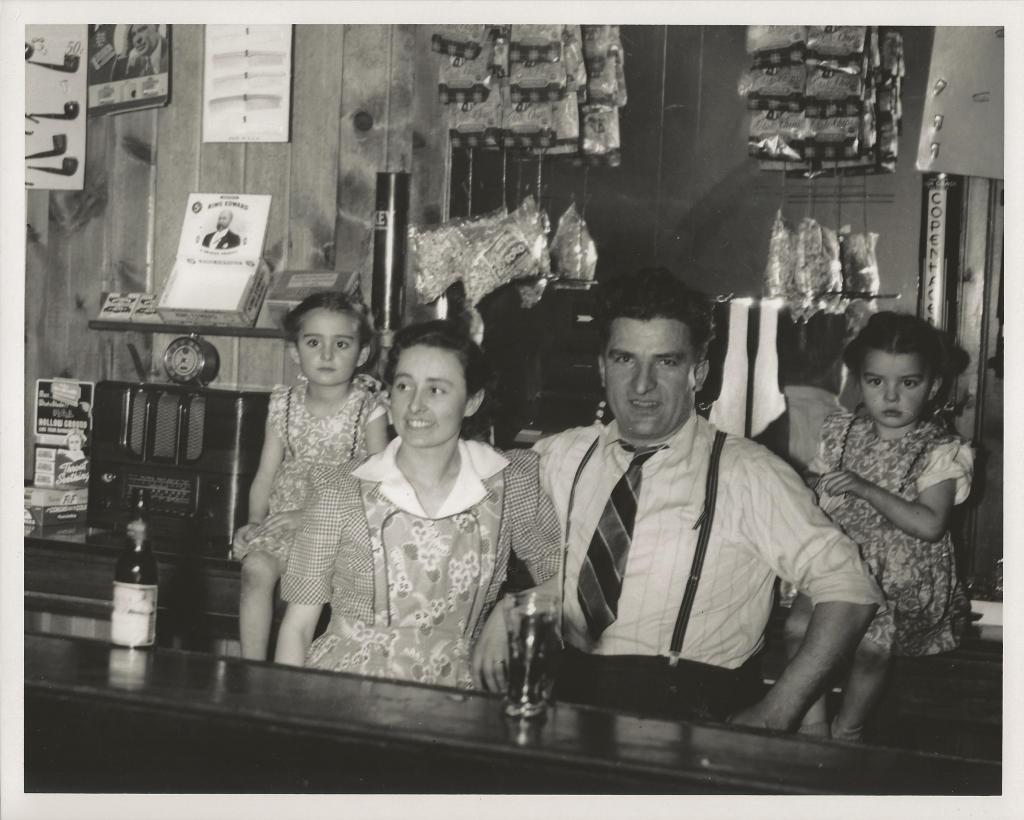 Lami Family in Shuler mining camp tavern