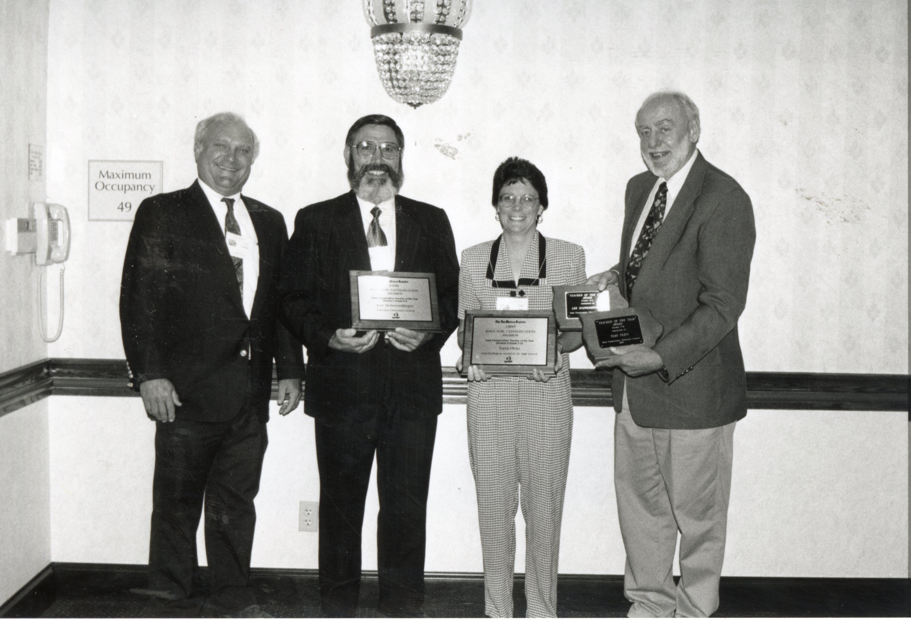 1999  Tami Plein Receives Outstanding Conservation Teacher Award
