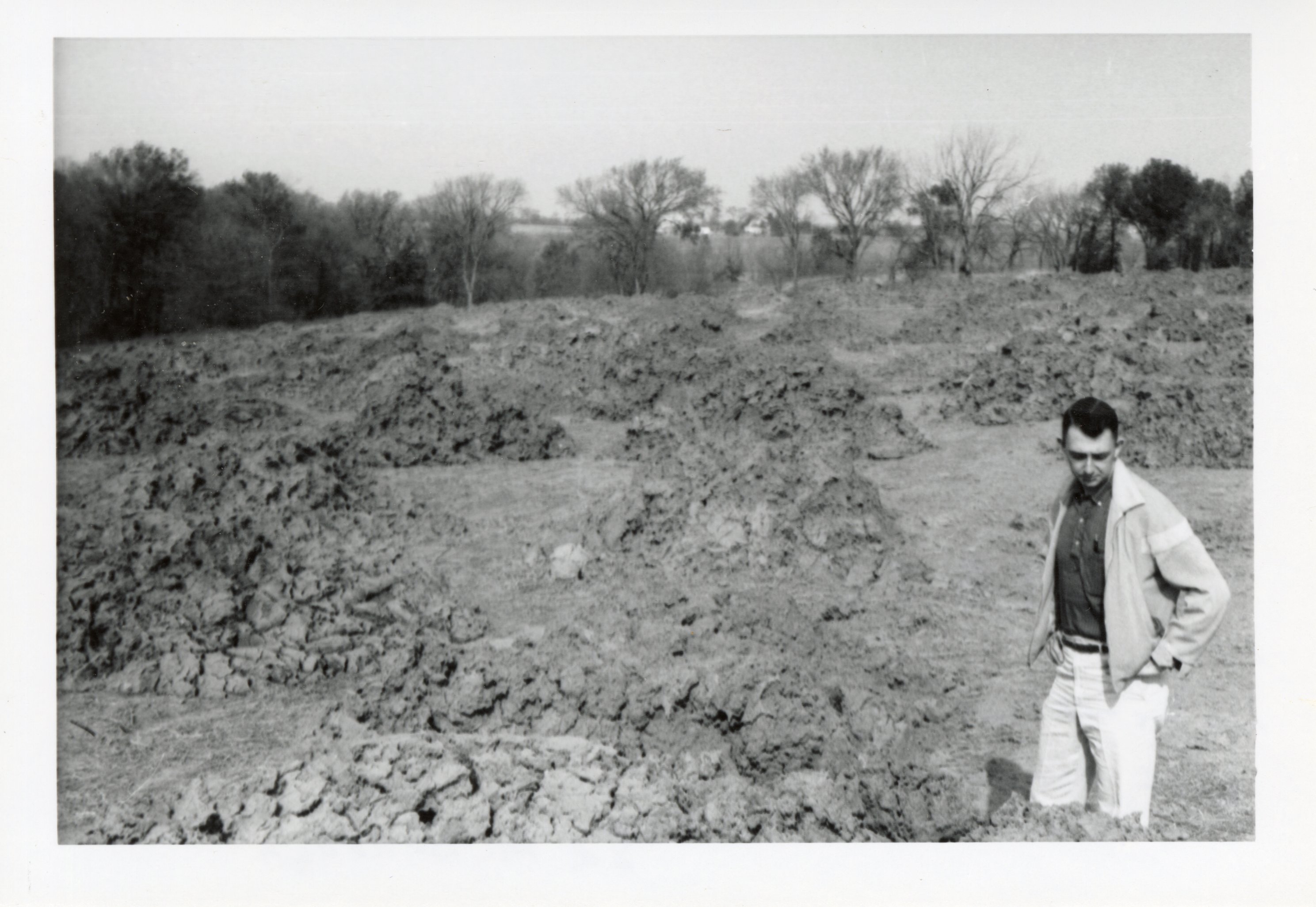 1964 - Ed Mcdonough at Lake Fisher Silt Removal Site