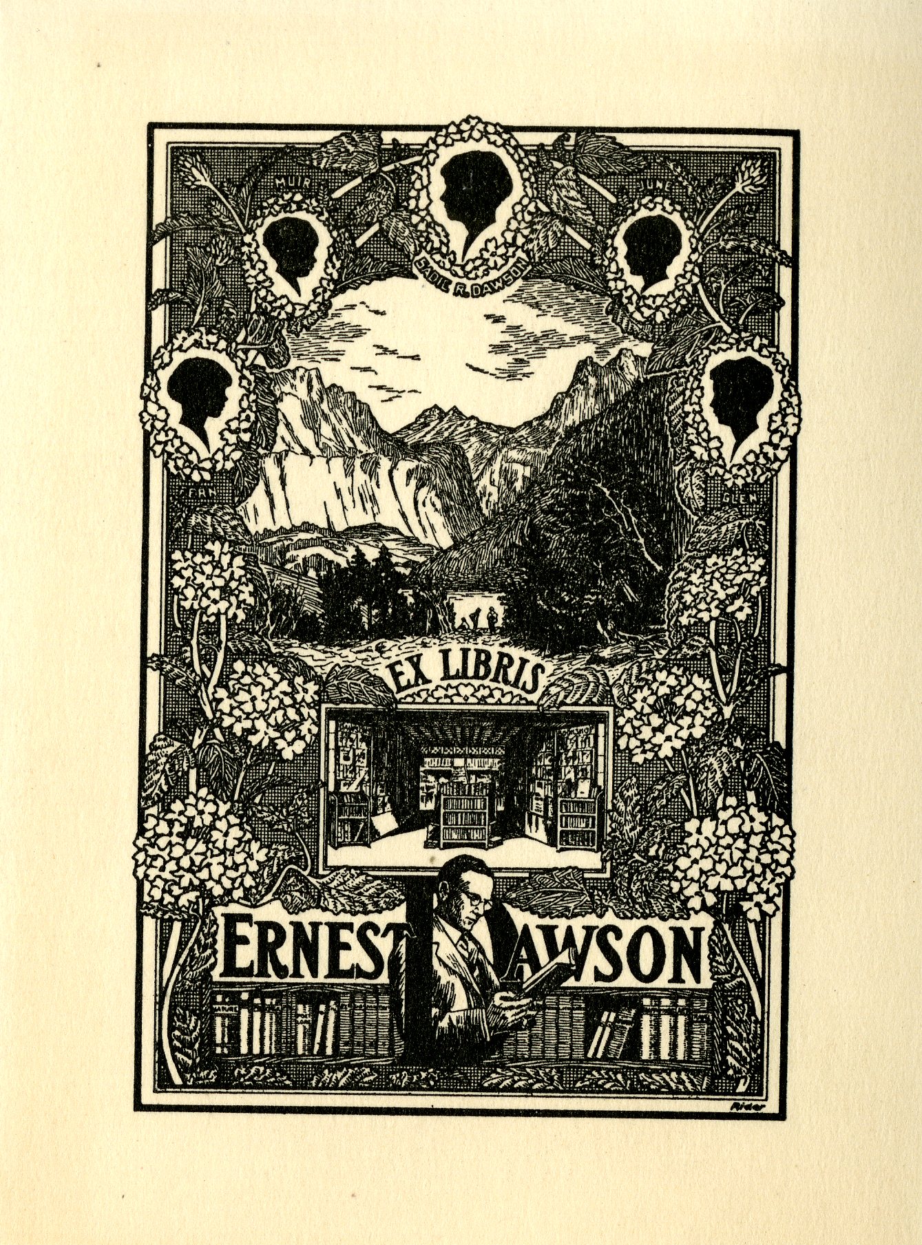 Ernest Dawson Bookplate 