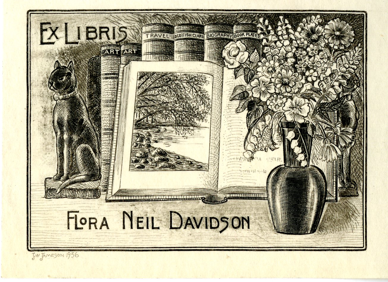 Flora Neil Davidson Bookplate