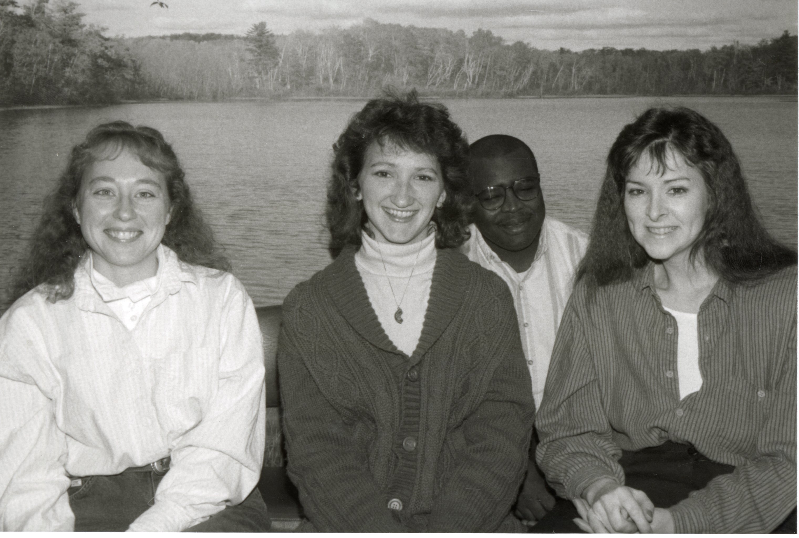 1988  Employees  Lisa Niedermeyer, Kathy Baughman, Terry Cosby, and Sally Mehaffy