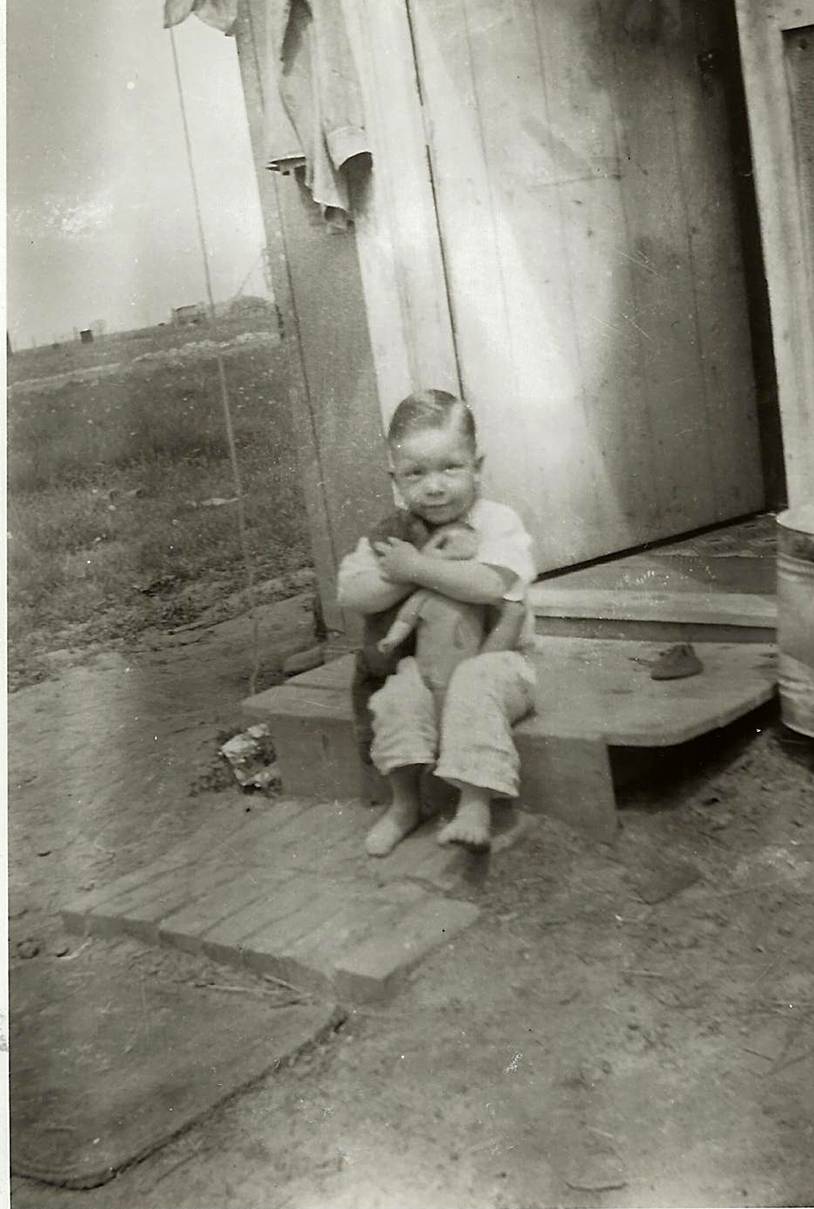 Joseph W. Johnson, Jr. by mining camp residence