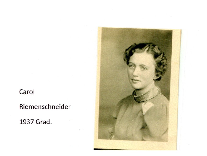 1937 AHS graduate - Carol Riemenschneider