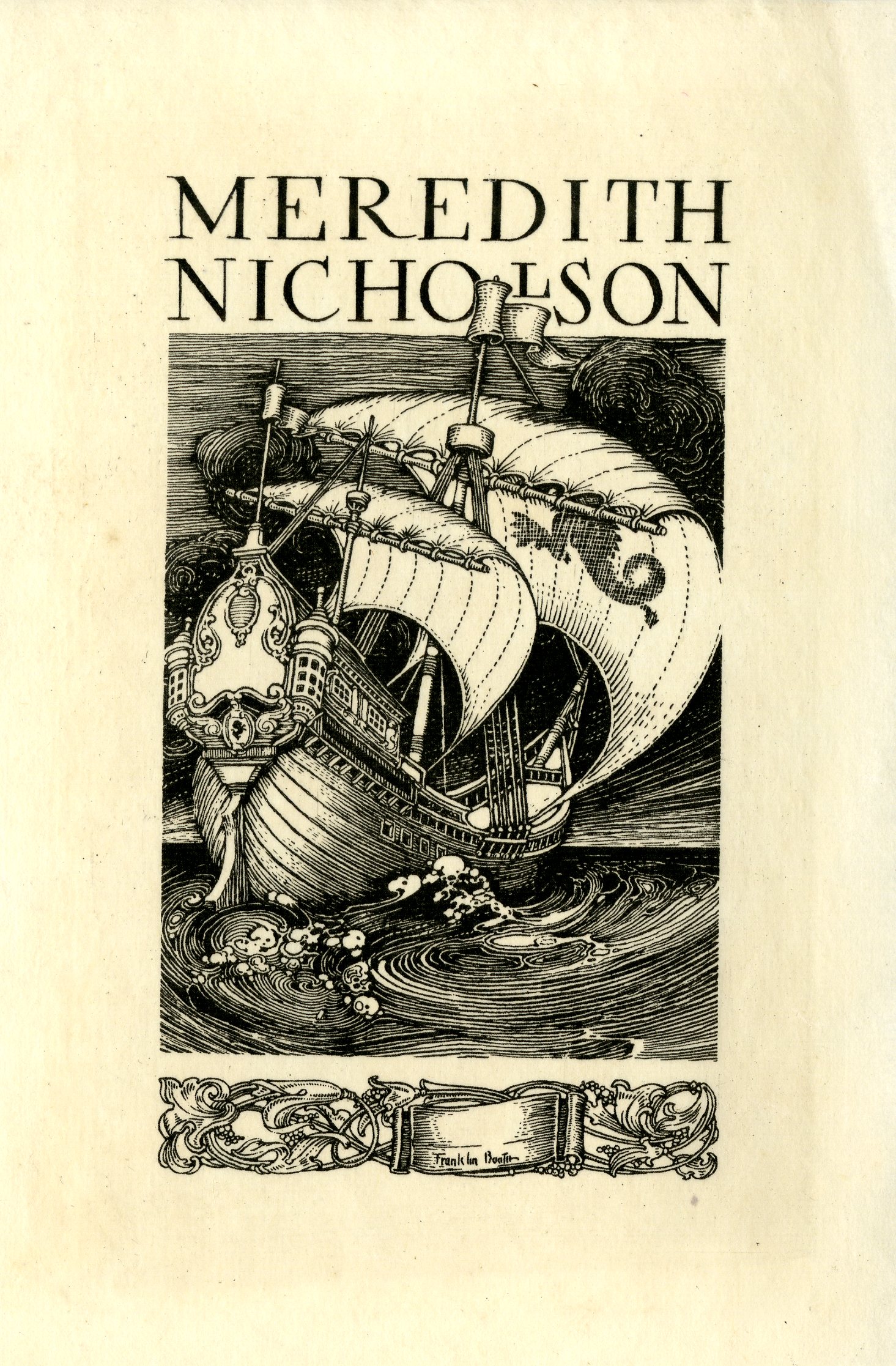 Meredith Nicholson Bookplate 